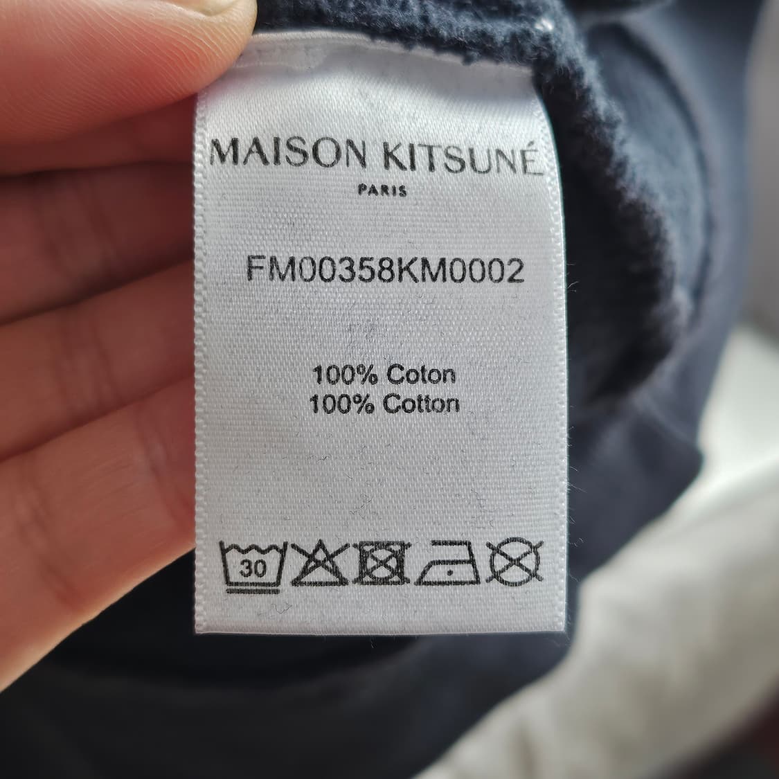 메종키츠네 다크 그레이 맨투맨 L 상품이미지5