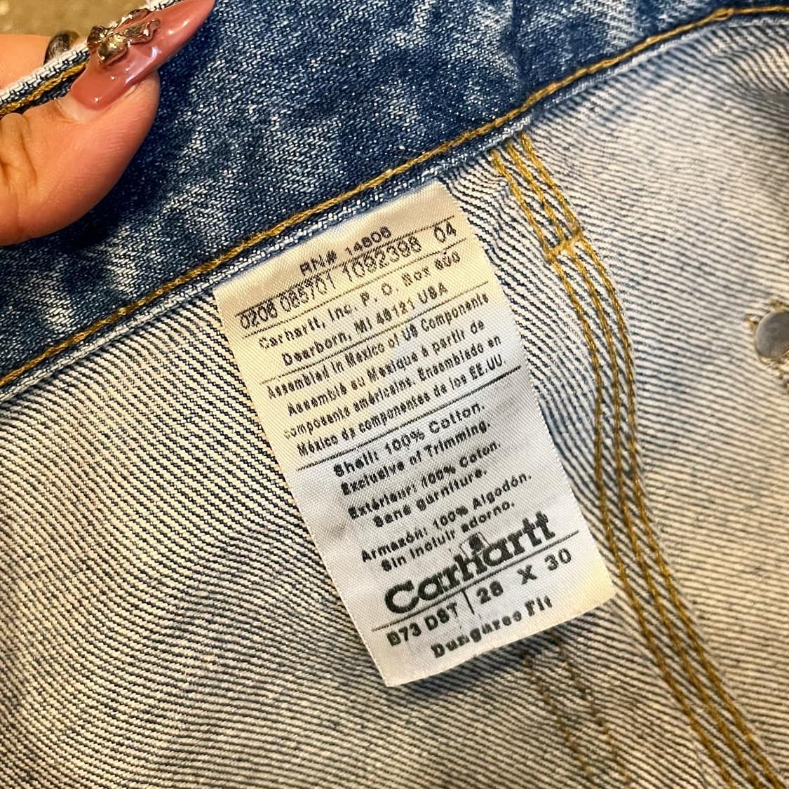 Carhartt Double Knee Denim 팬츠 상품이미지8