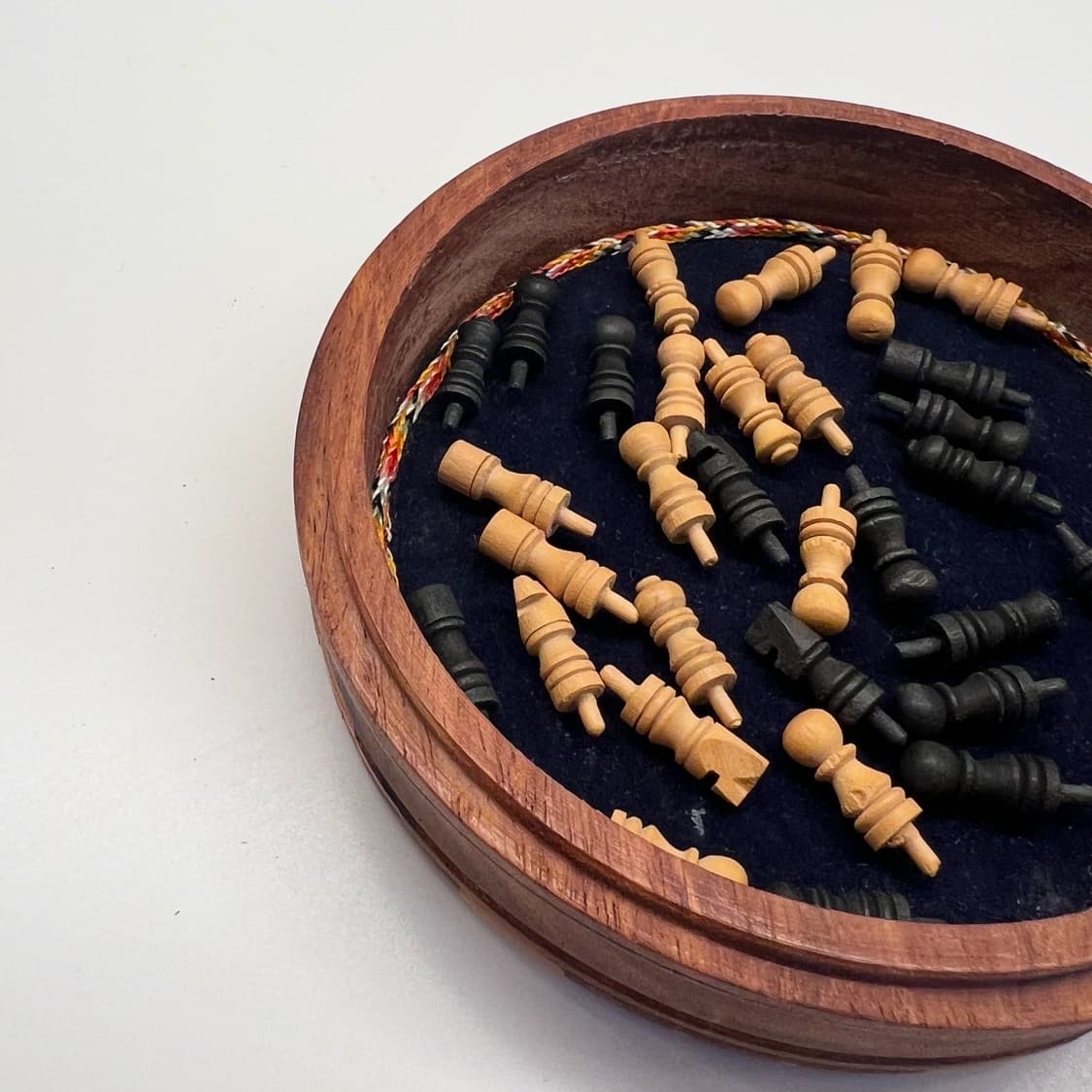 빈티지 라운드 원목 체스게임 상품이미지4