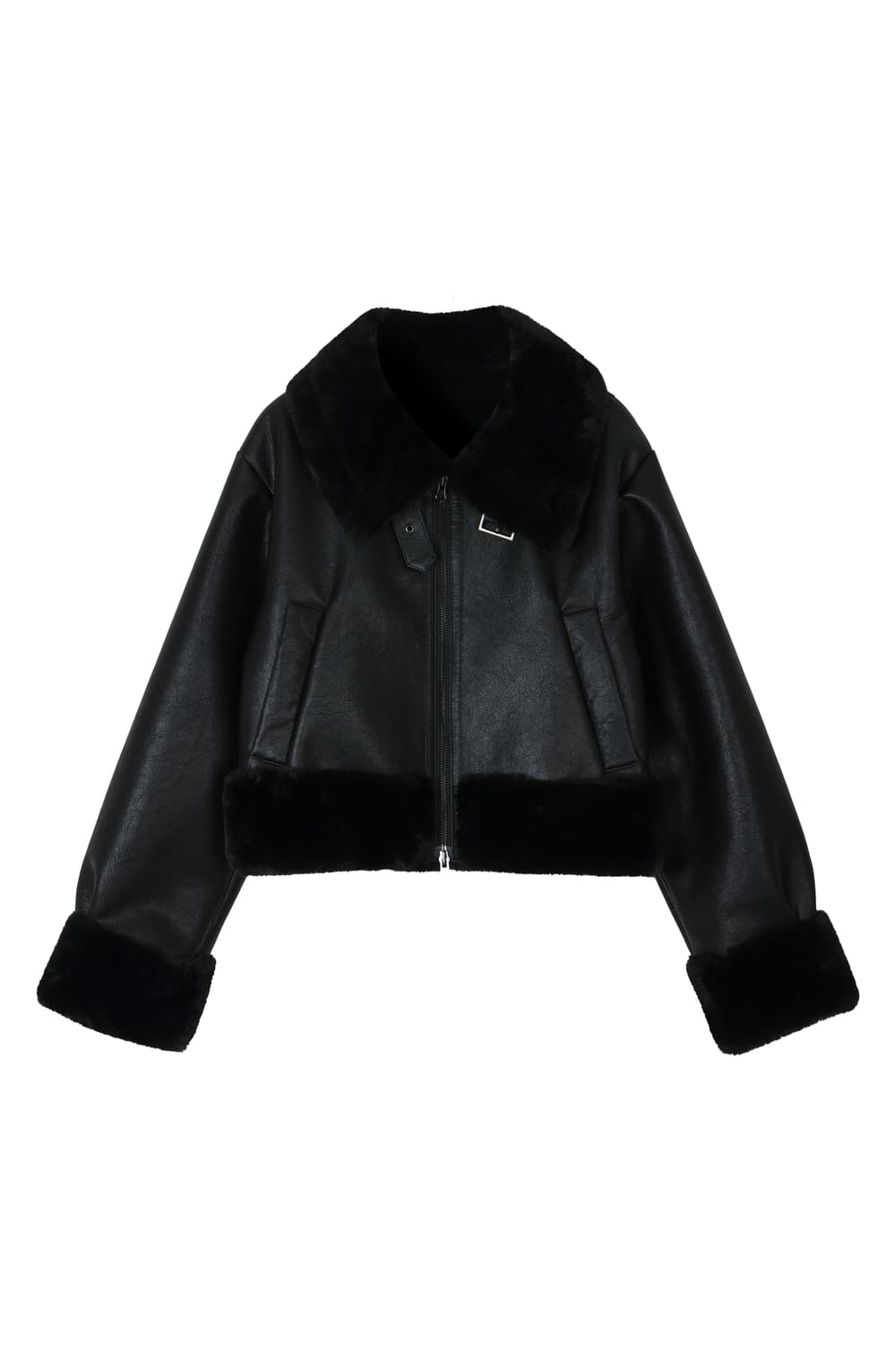 보헴서 HIGH NECK SHORT MUSTANG IN BLACK 상품이미지1