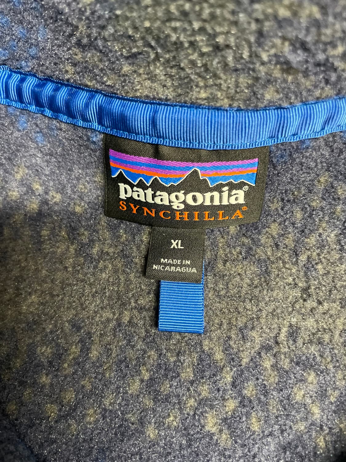 파타고니아 신칠라 XL 헤비웨이트 Gem Stripe New Navy 상품이미지3