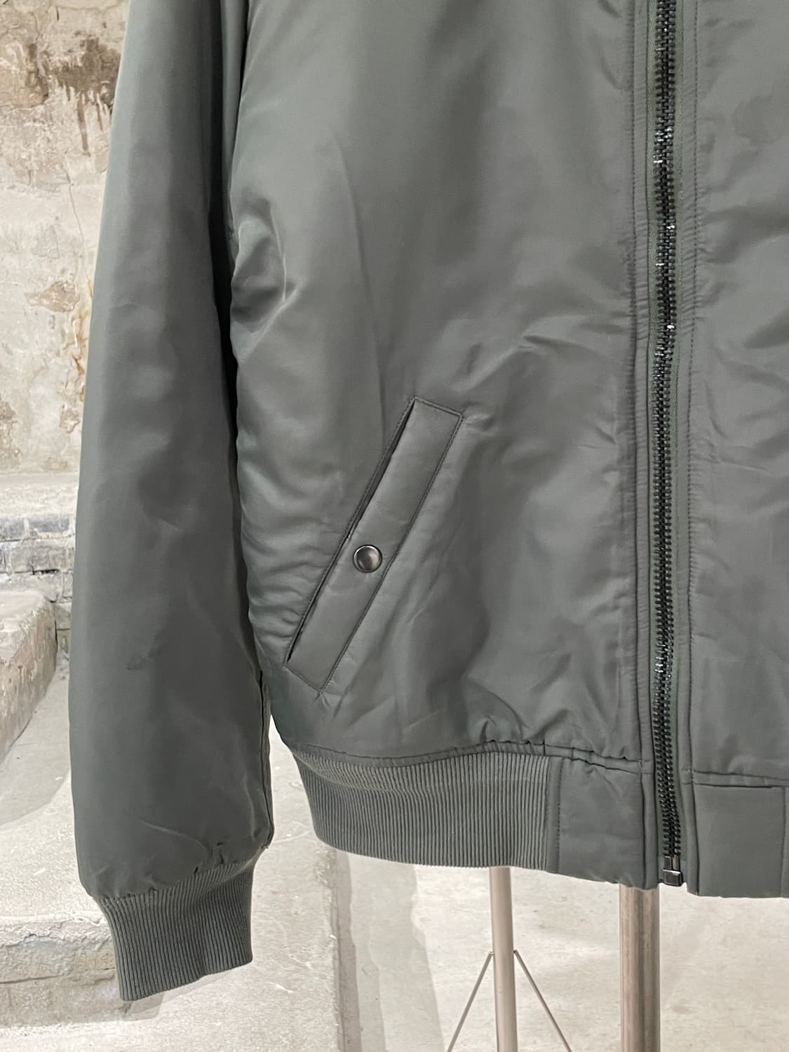 할리 데이비슨 카키 MA-1 나일론 봄버 자켓 상품이미지4