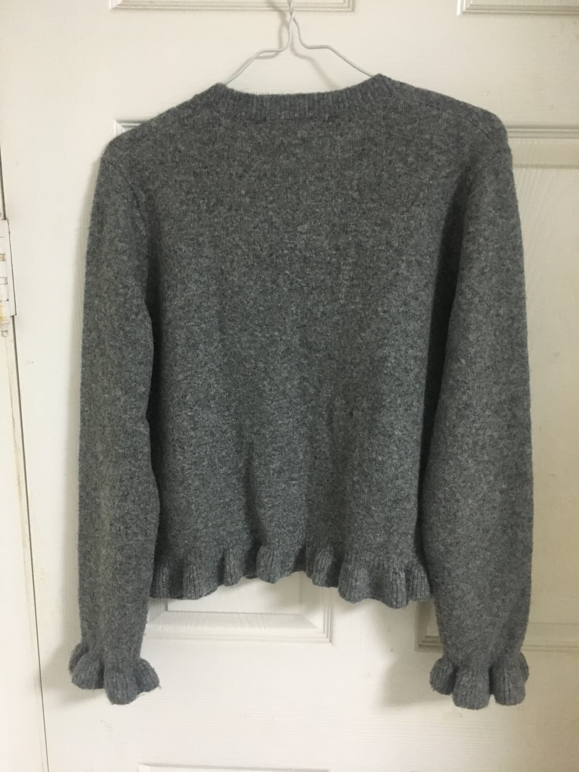 자라 회색 프릴 가디건 상품이미지3