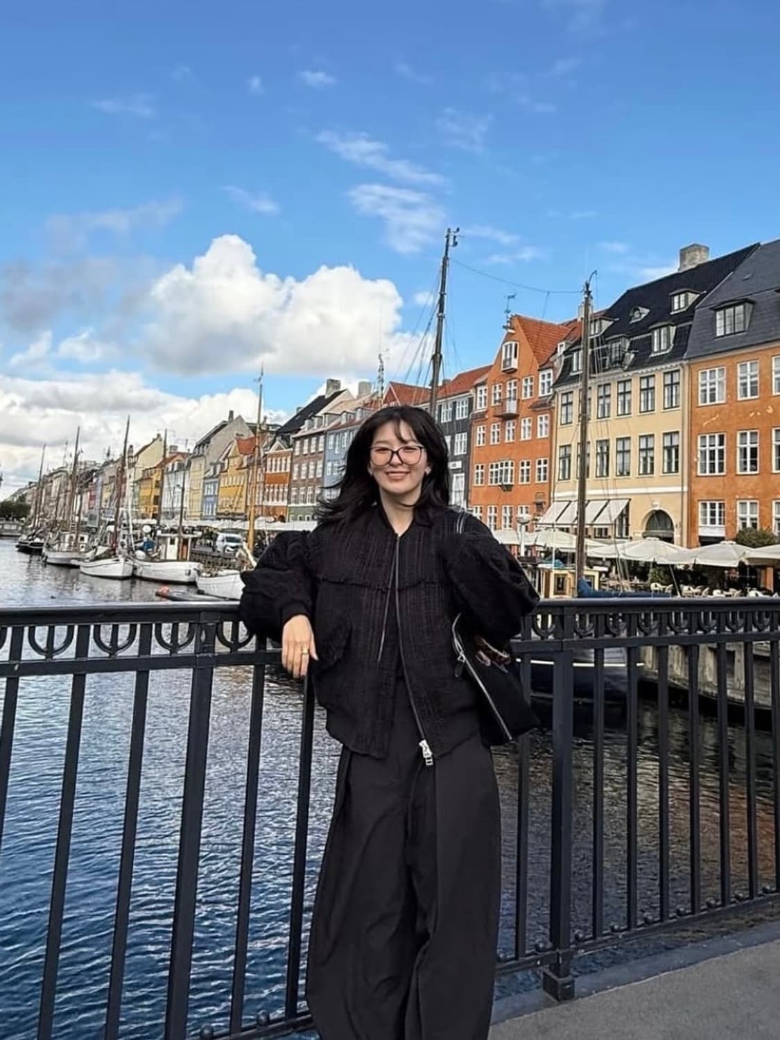 경 Gyeong 트위드 봄버자켓 블랙 상품이미지4