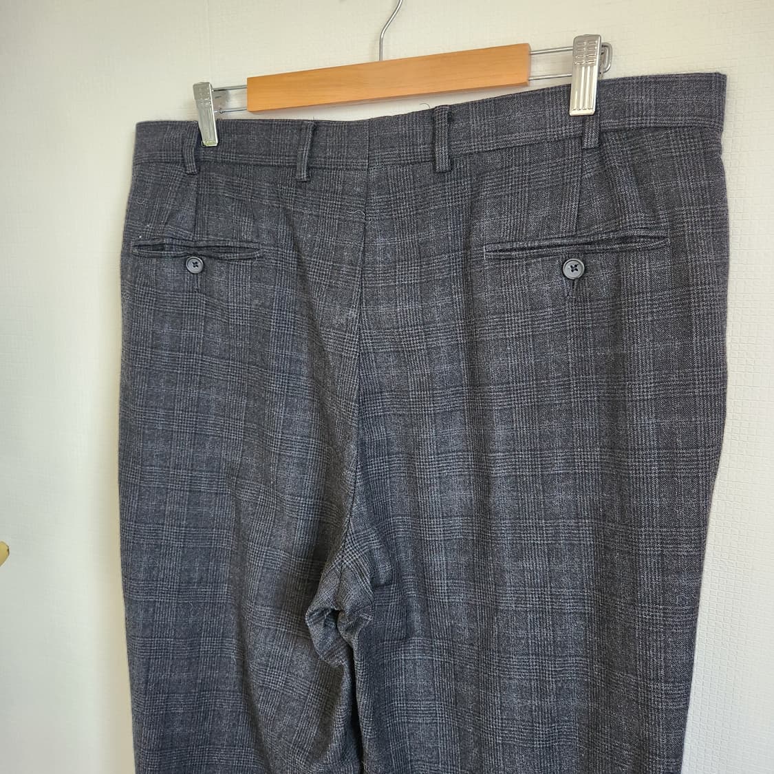 00's 브룩스 브라더스 울 체크 슬랙스 상품이미지5