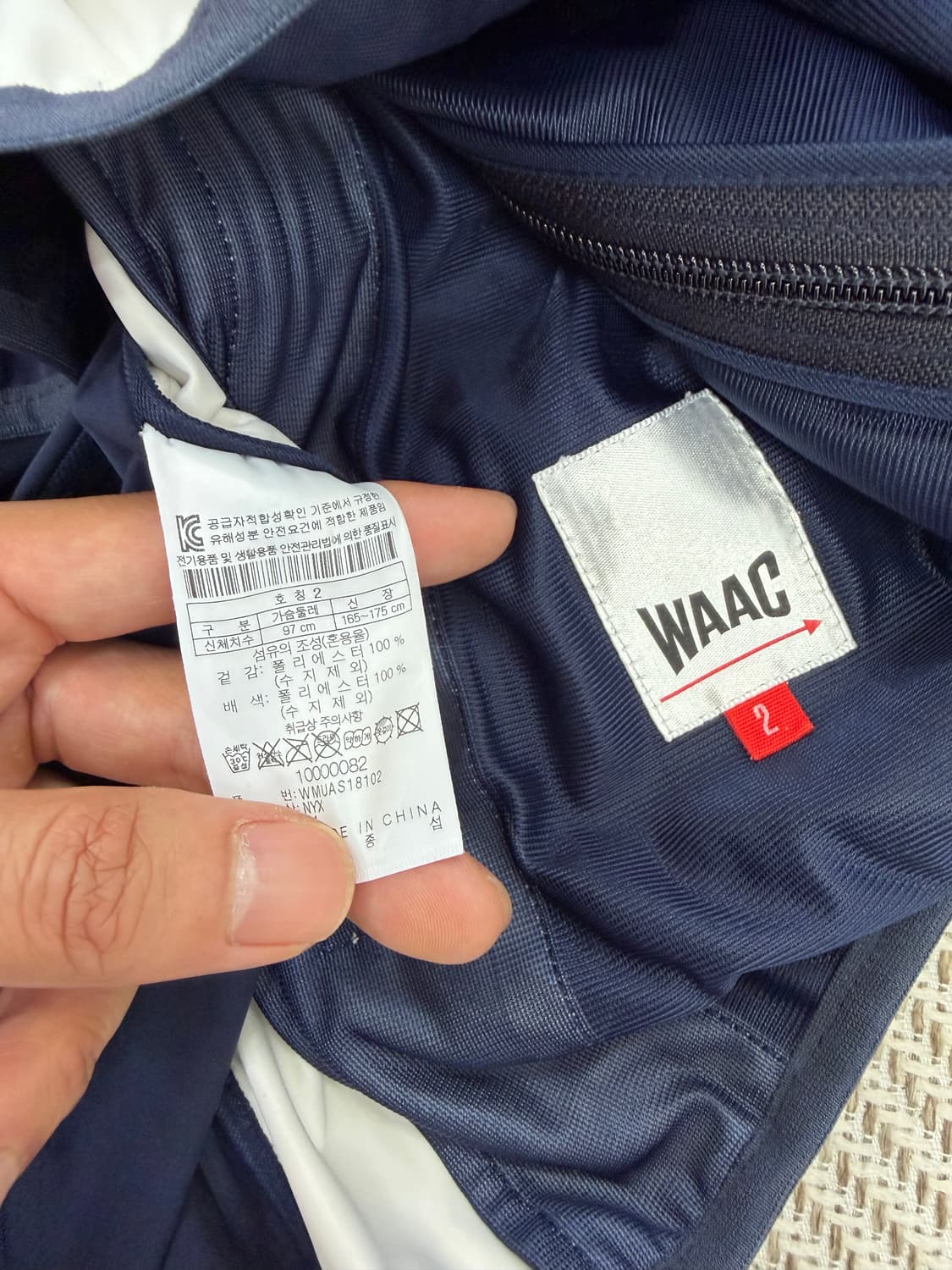 정품) WAAC 왁골프 남성 바람막이 집업 2 상품이미지8