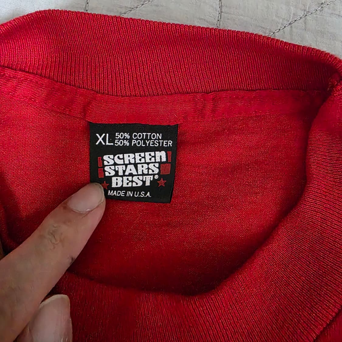 [XL] 90s 빈티지 DARE 티셔츠 레드 ver. 스크린스타 레드 상품이미지5