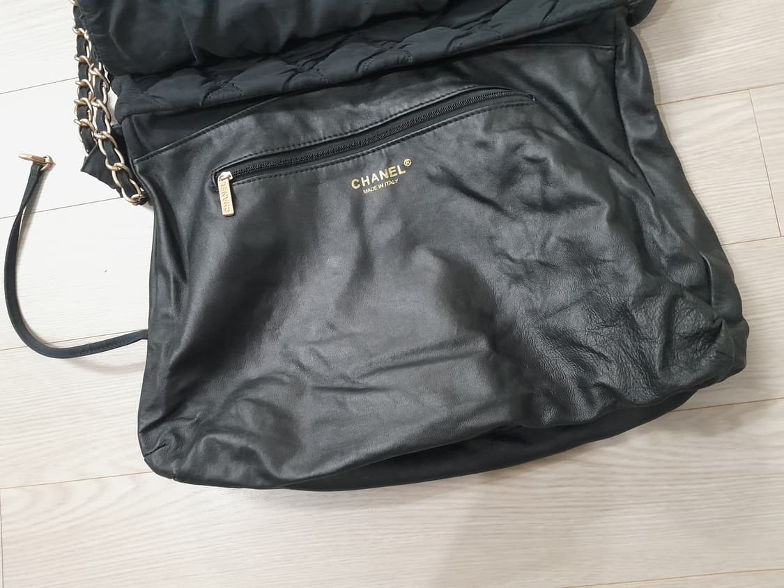 샤넬 빈티지 퀼팅 패브릭 버블 체인 숄더백 상품이미지5