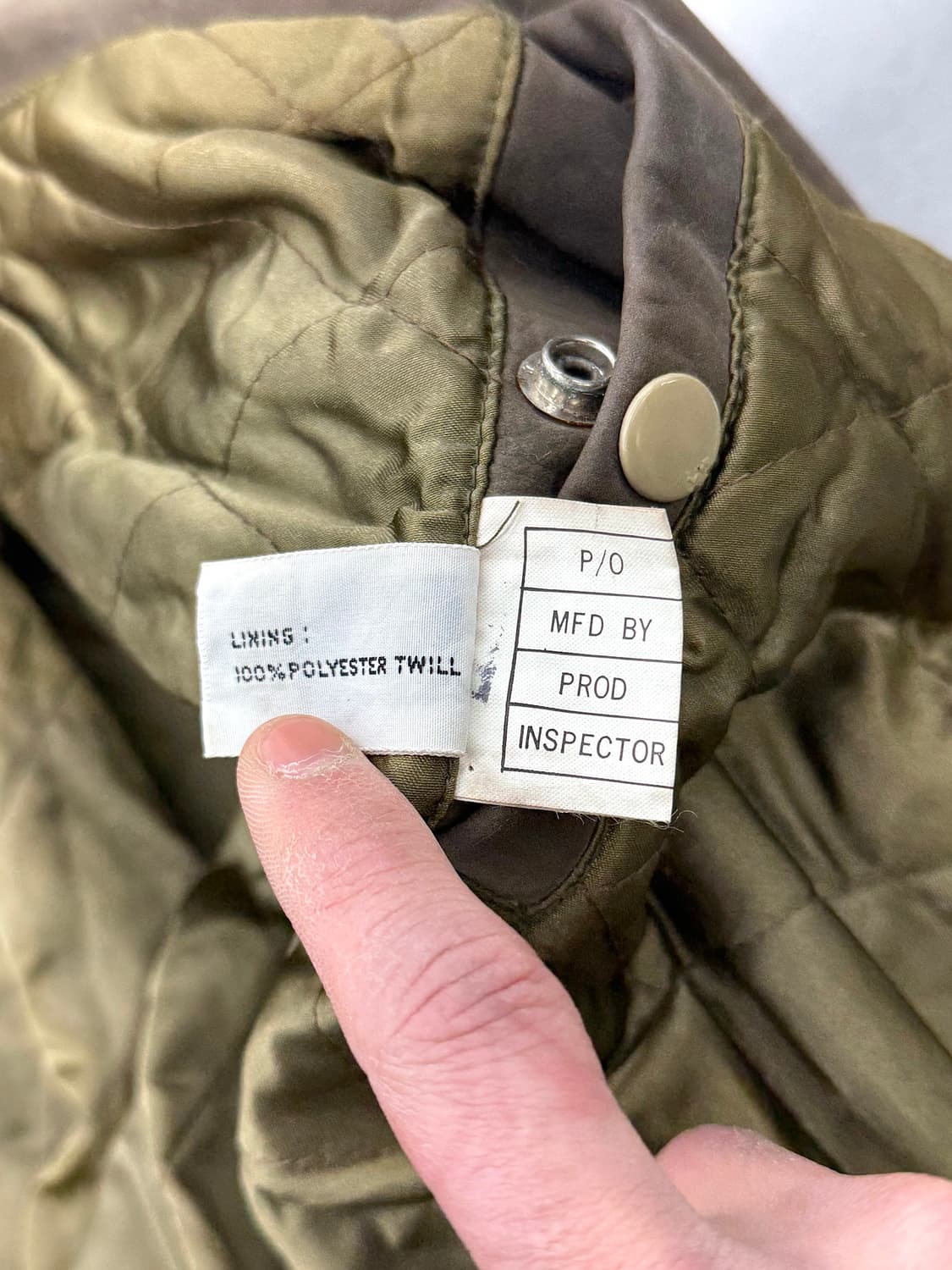 퀵실버 90s 픽 스킨 브라운 퀼티드 바시티 자켓 상품이미지9