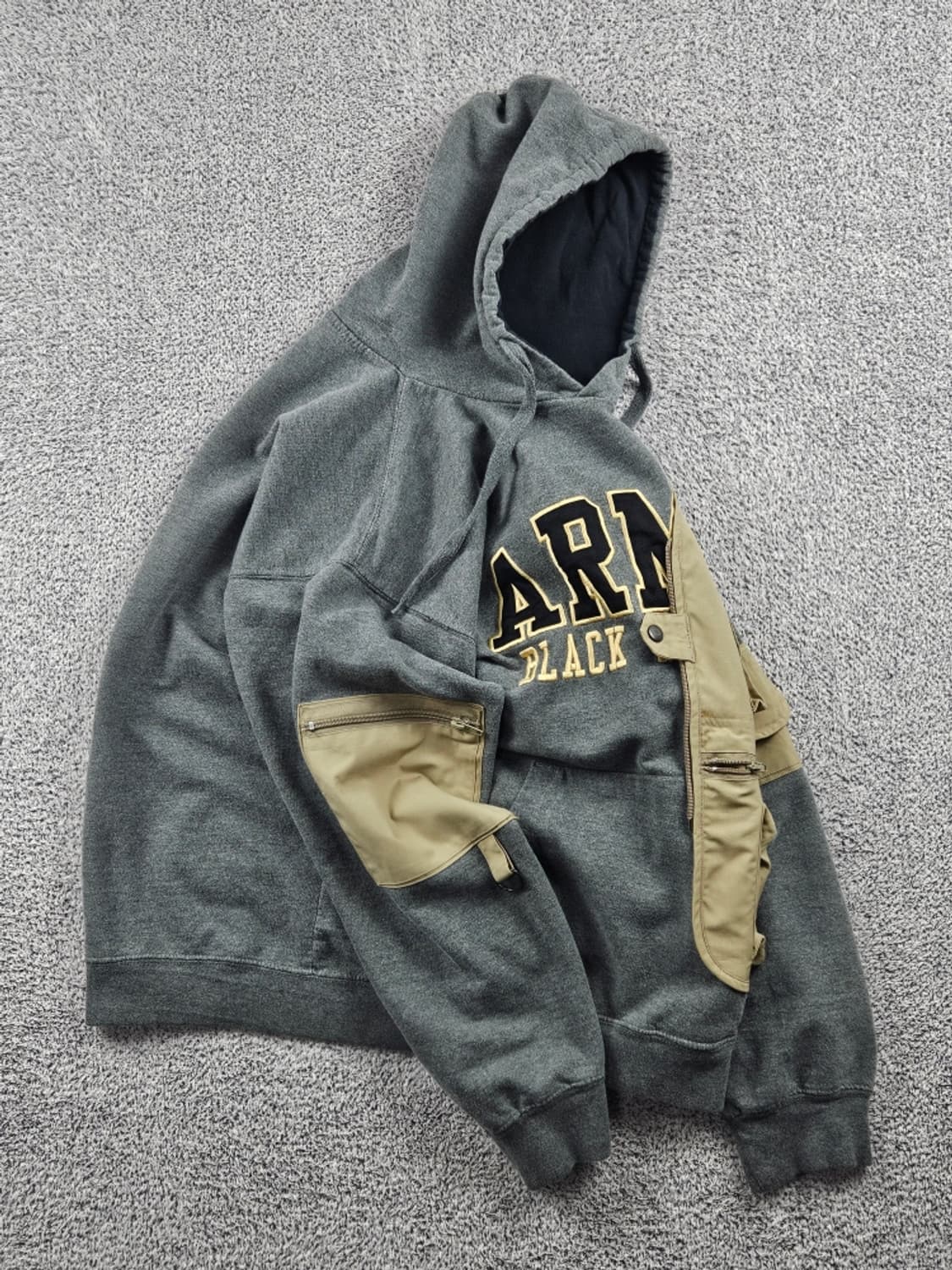 칼하트 X ARMY 워크베스트 커스텀 후드티셔츠 ( L추정 )/11189 상품이미지3