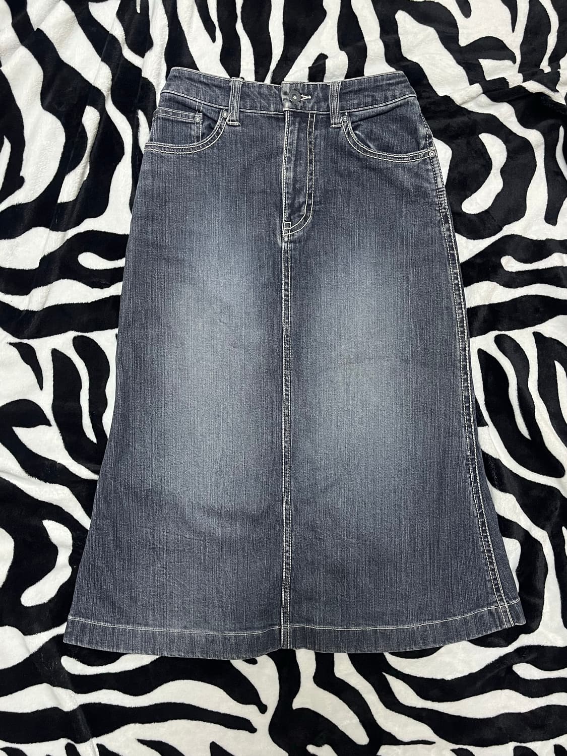 vintage denim long skirt 상품이미지1