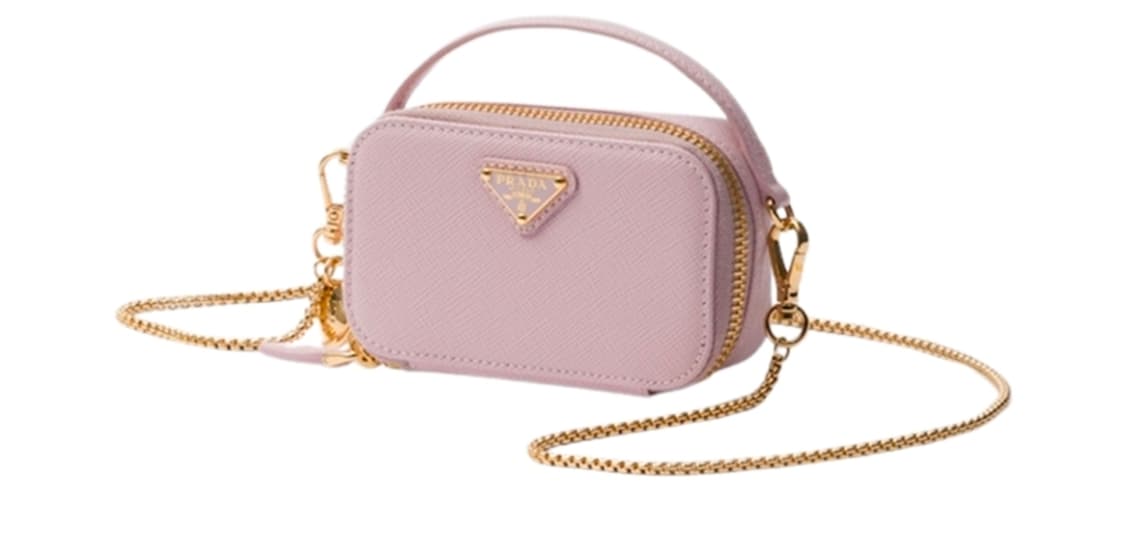 프라다 사피아노 레더 미니 파우치 알라바스터 핑크 상품이미지4