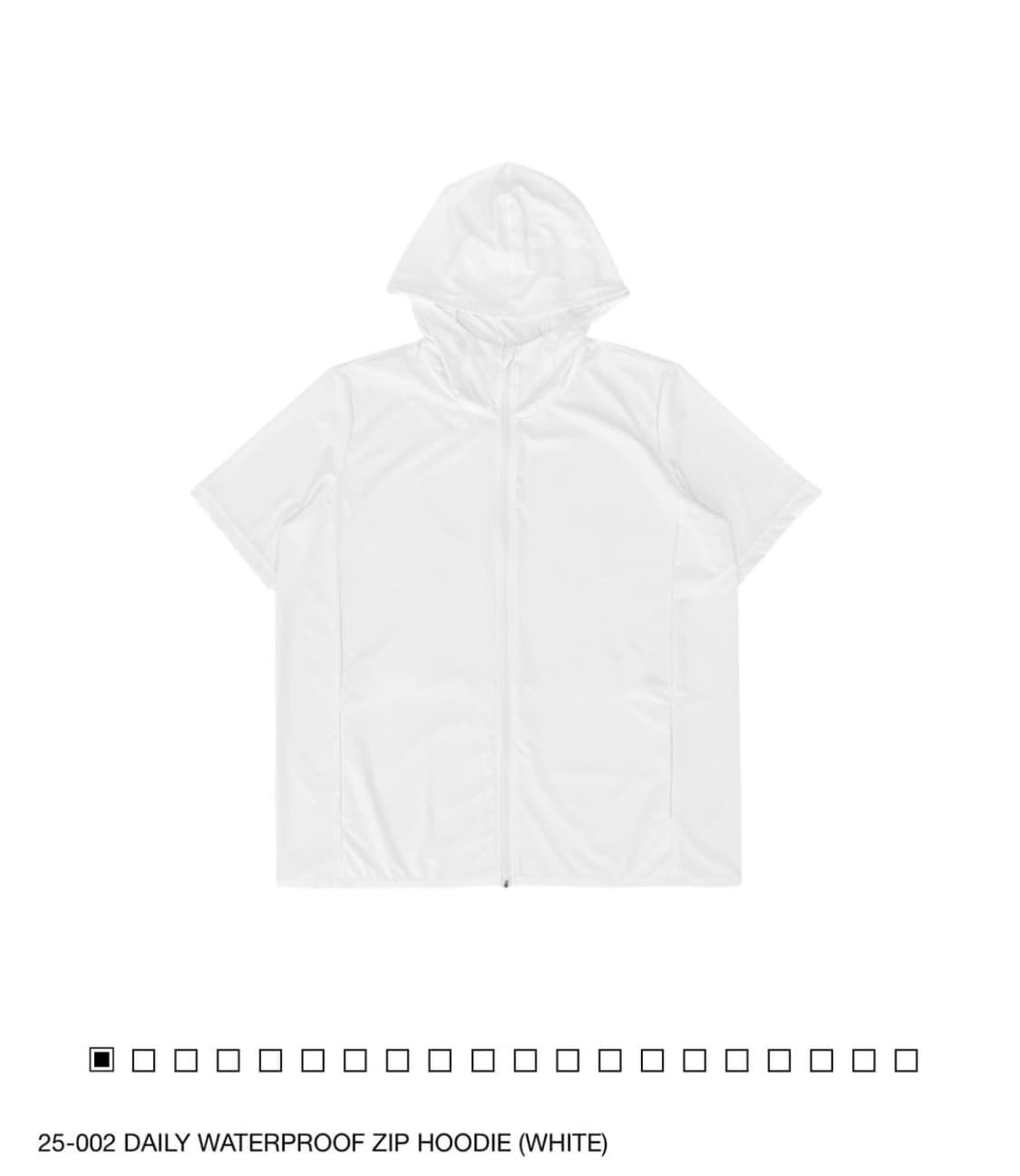 지초이 컴포트 jichoi 25-002 데일리 워터프루프 집 후디 상품이미지2