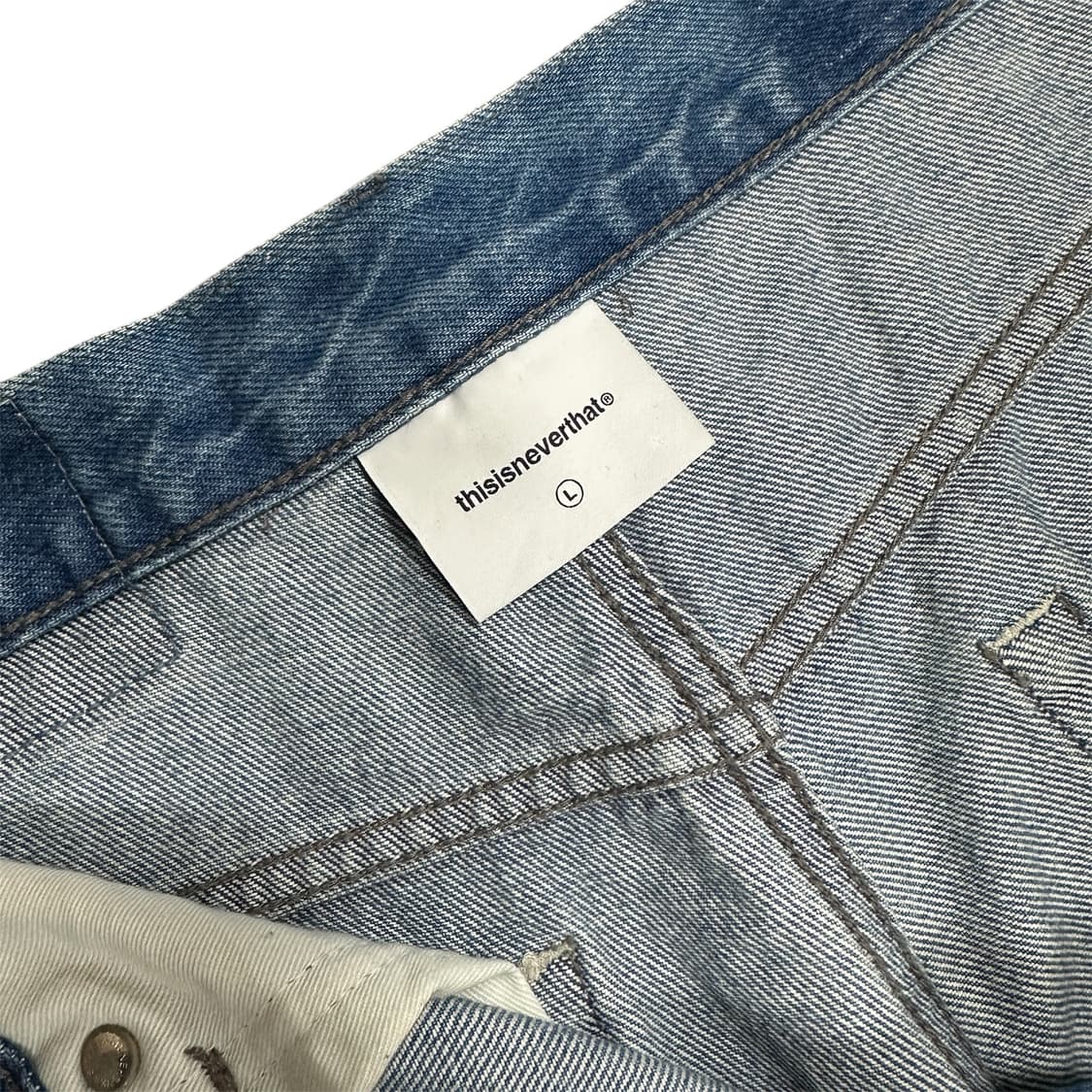 디스이즈네버댓 루즈 진 워싱 블루 상품이미지5