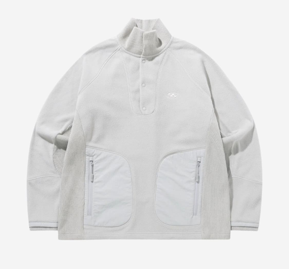 산산기어 Compound Fleece Top Light grey-23fw 상품이미지1