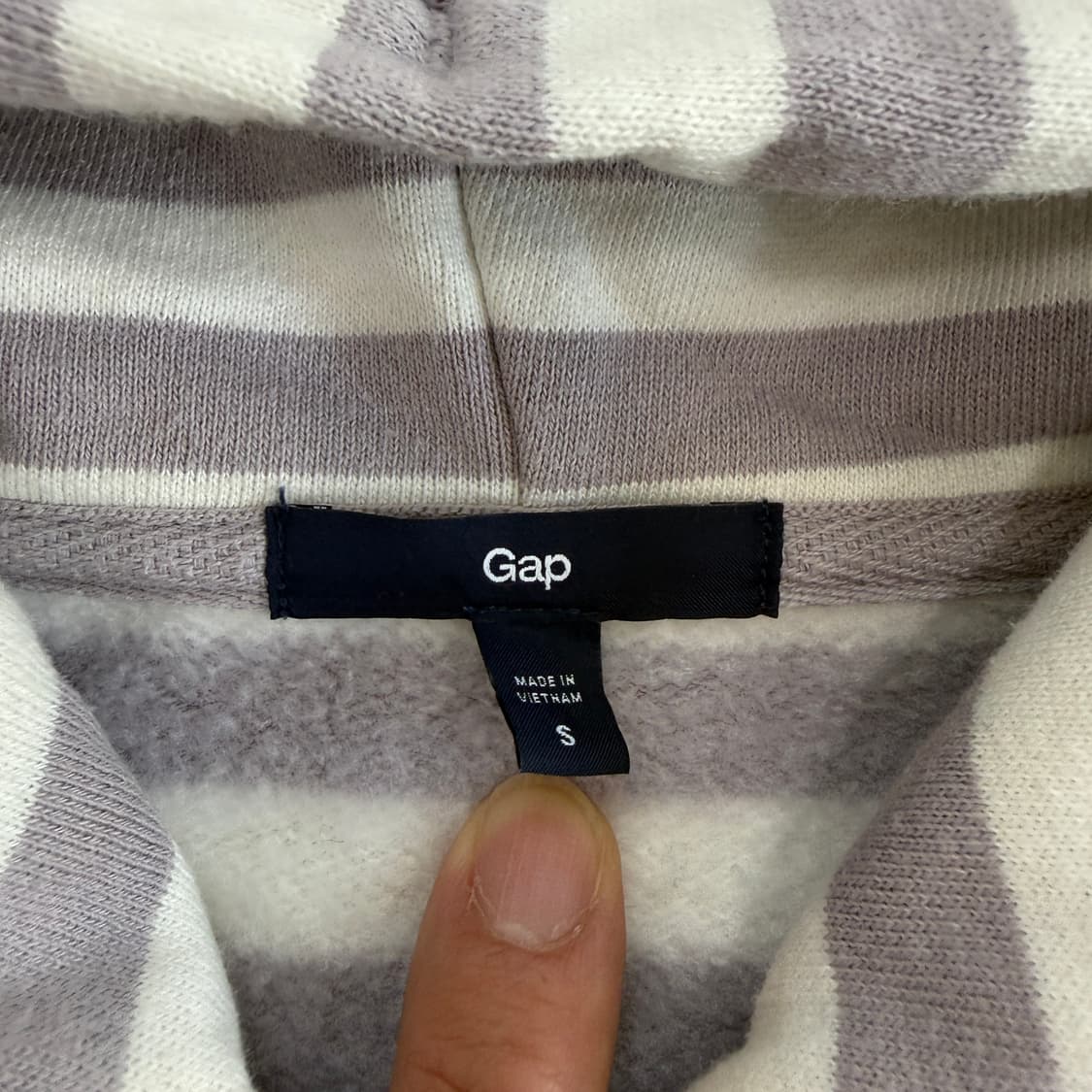 GAP 갭 연보라 스트라이프 후드집업 상품이미지5
