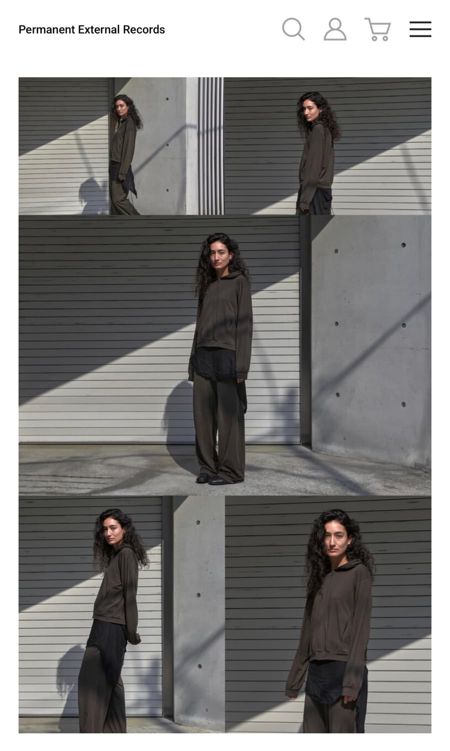 머듈 라운지 후드집업 올리브 3  상품이미지2