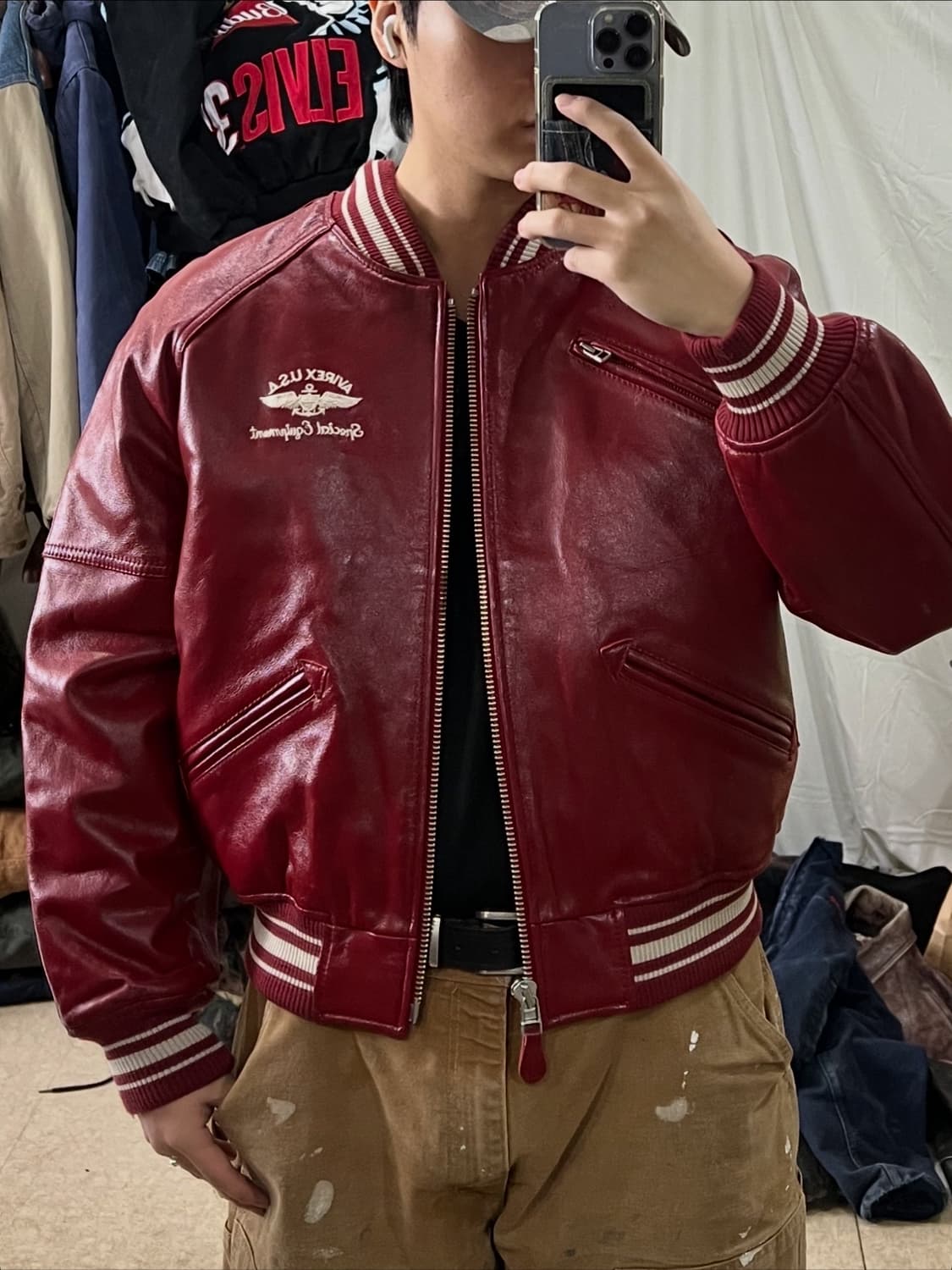 아비렉스 아이콘 가죽자켓 상품이미지3