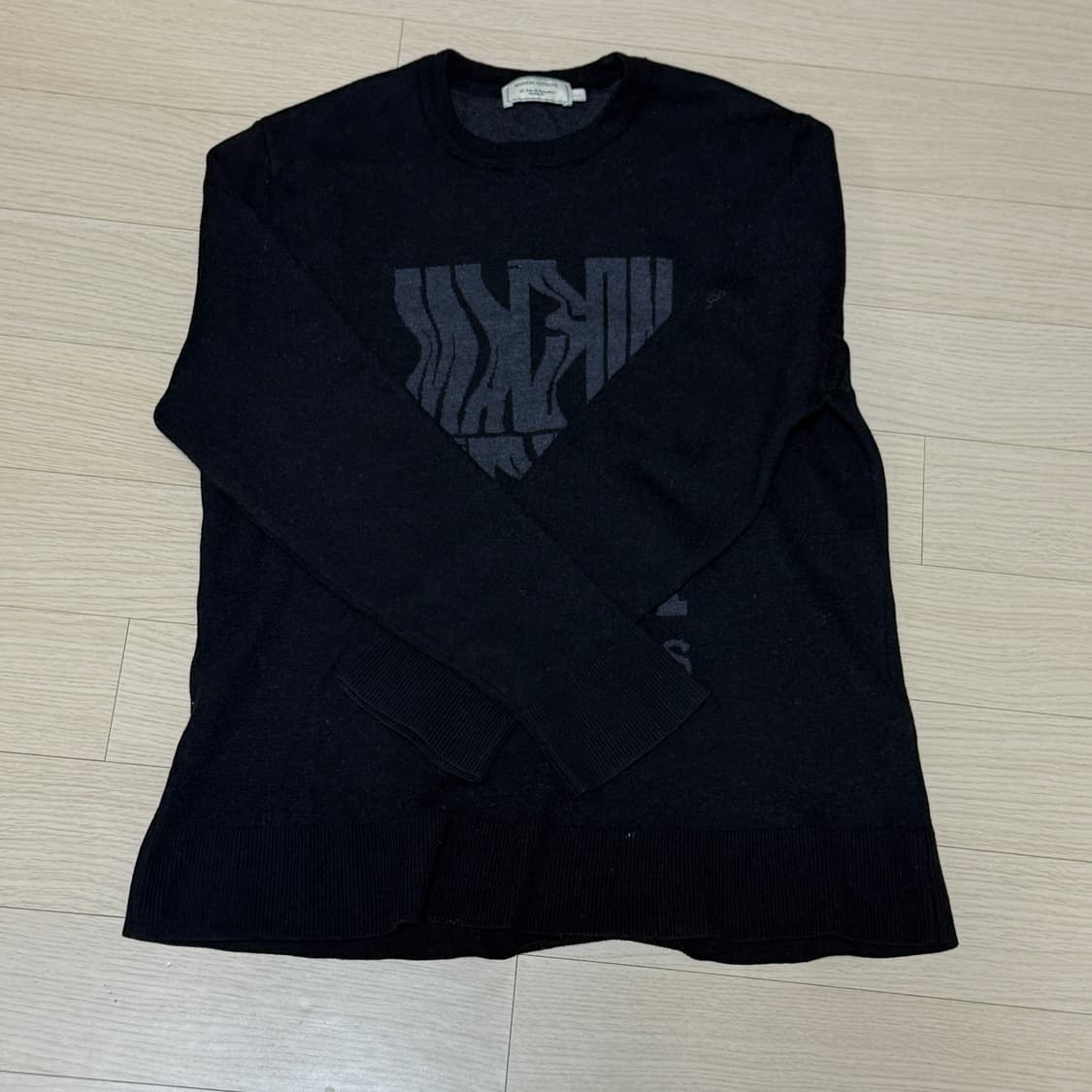 메종키츠네 니트 블랙 (L) 상품이미지1