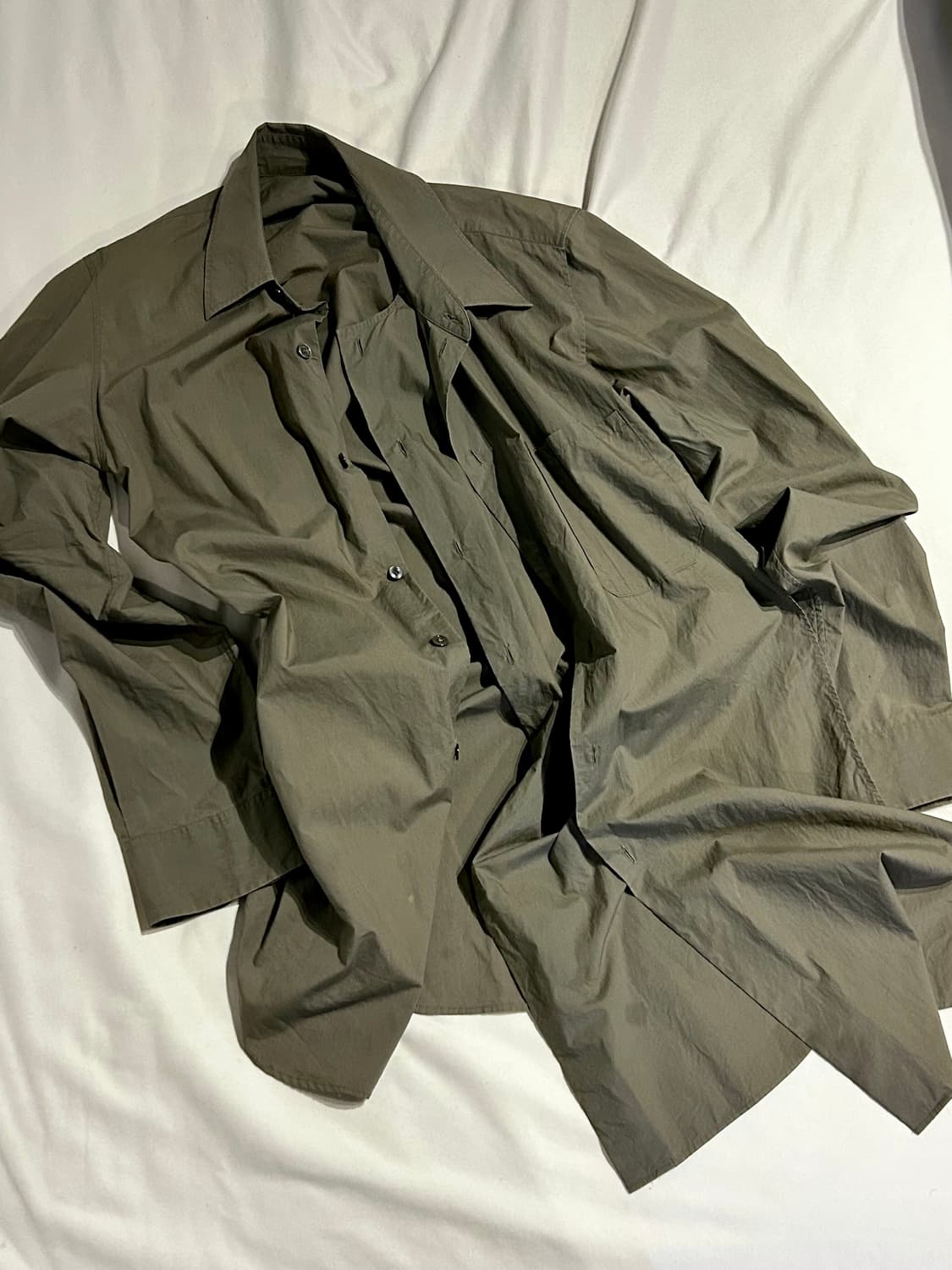 앤드뮐미스터 레이어드 비대칭 셔츠 상품이미지1