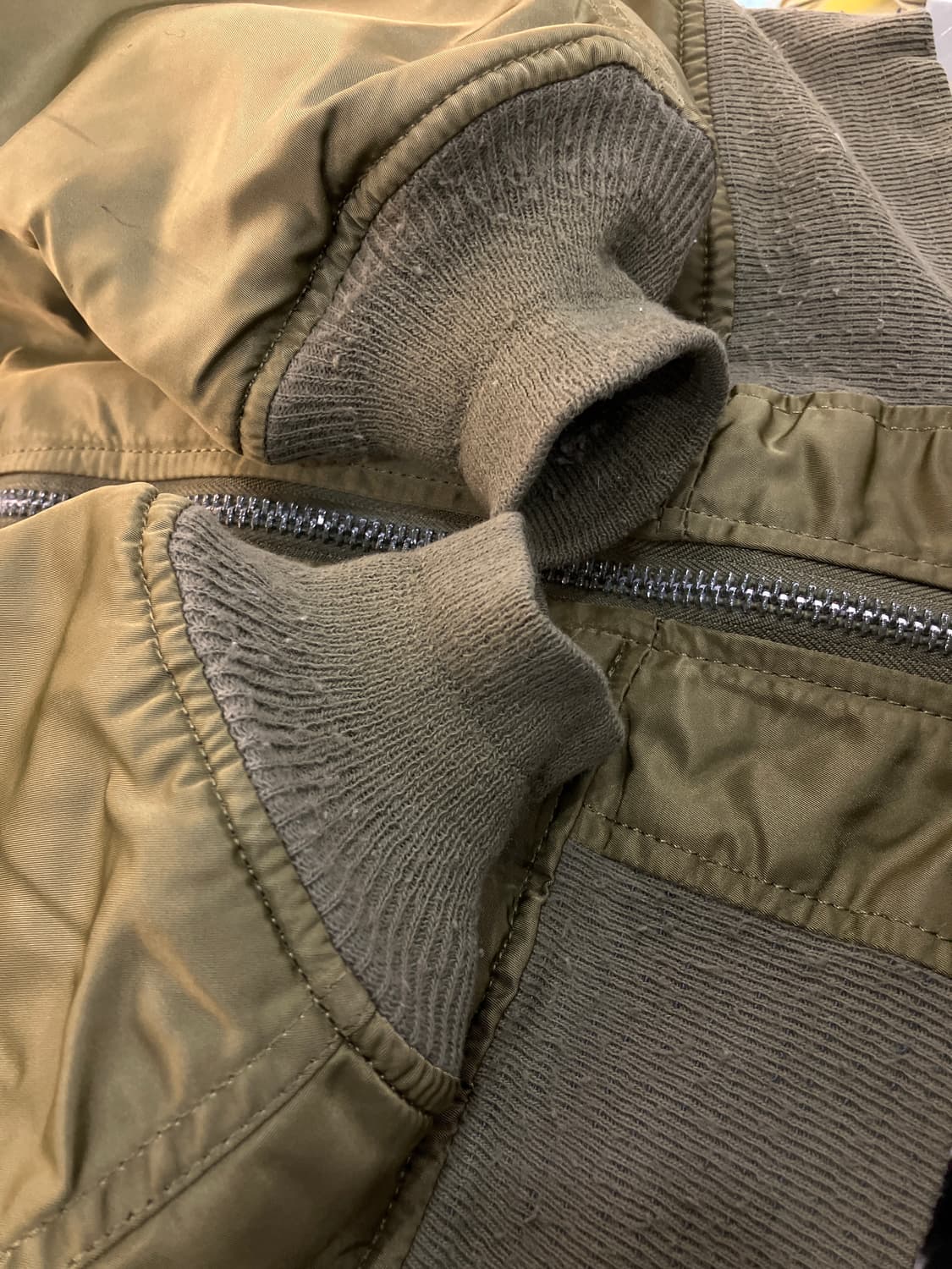 알파인더스트리 카키 MA-1 항공 점퍼 S 상품이미지6