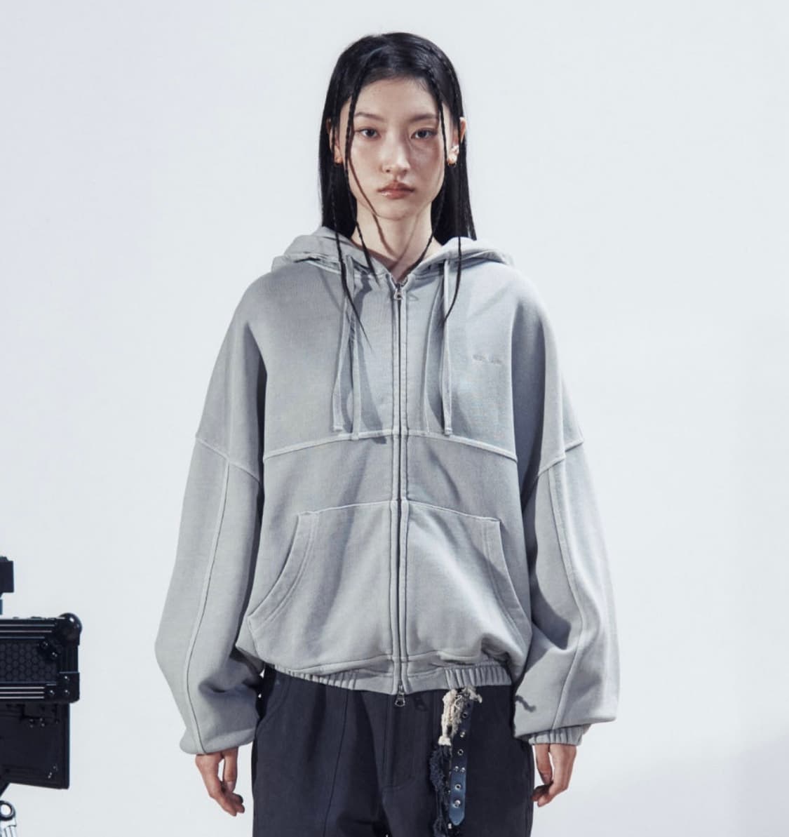 DEV:7 GARMENT DYE DOUBLE HOODIE ZIP UP 상품이미지2