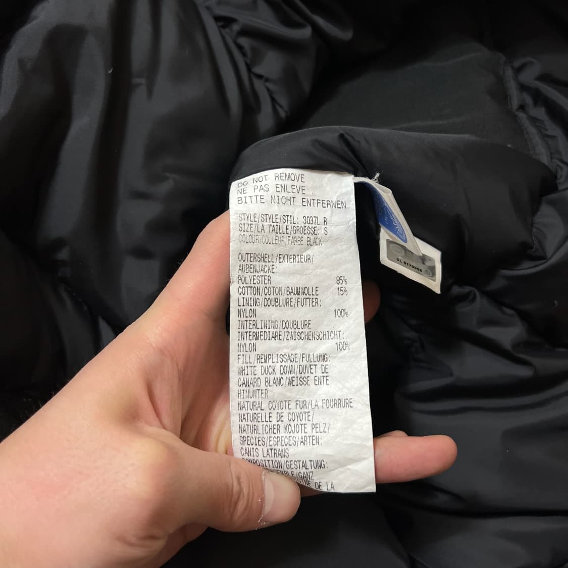 캐나다구스 로고 와펜 퍼후드 롱패딩 파카 S/90 상품이미지6