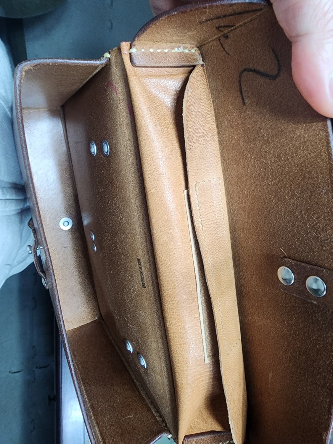 스위스군 가죽 숄더 백 상품이미지6