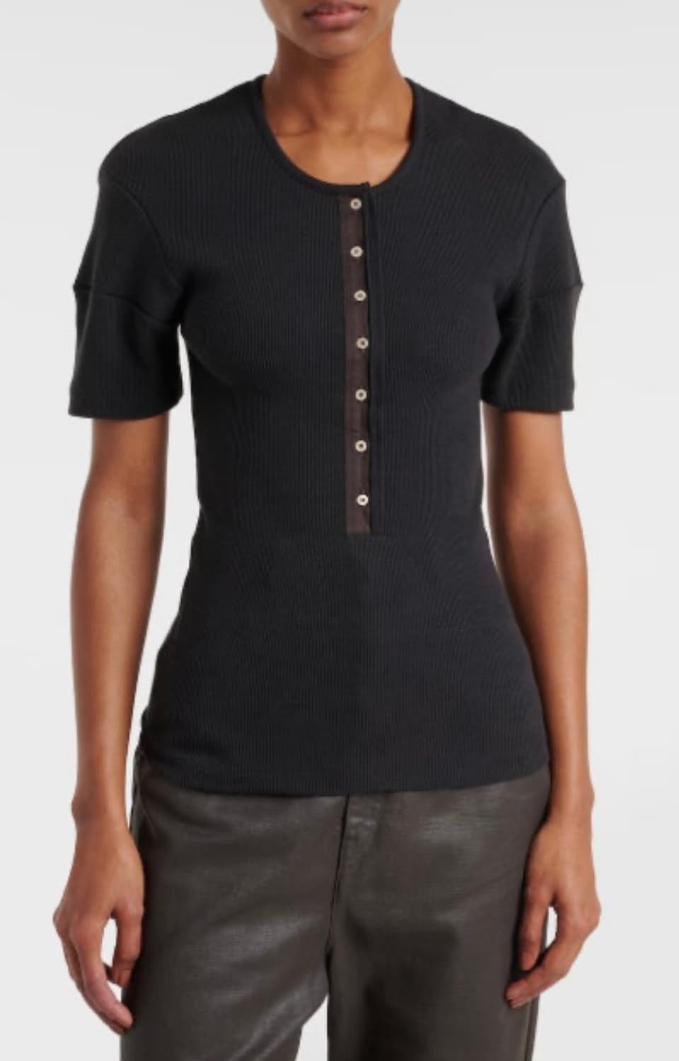 Lemaire 르메르 블랙 헨리 티셔츠 (S) 상품이미지2