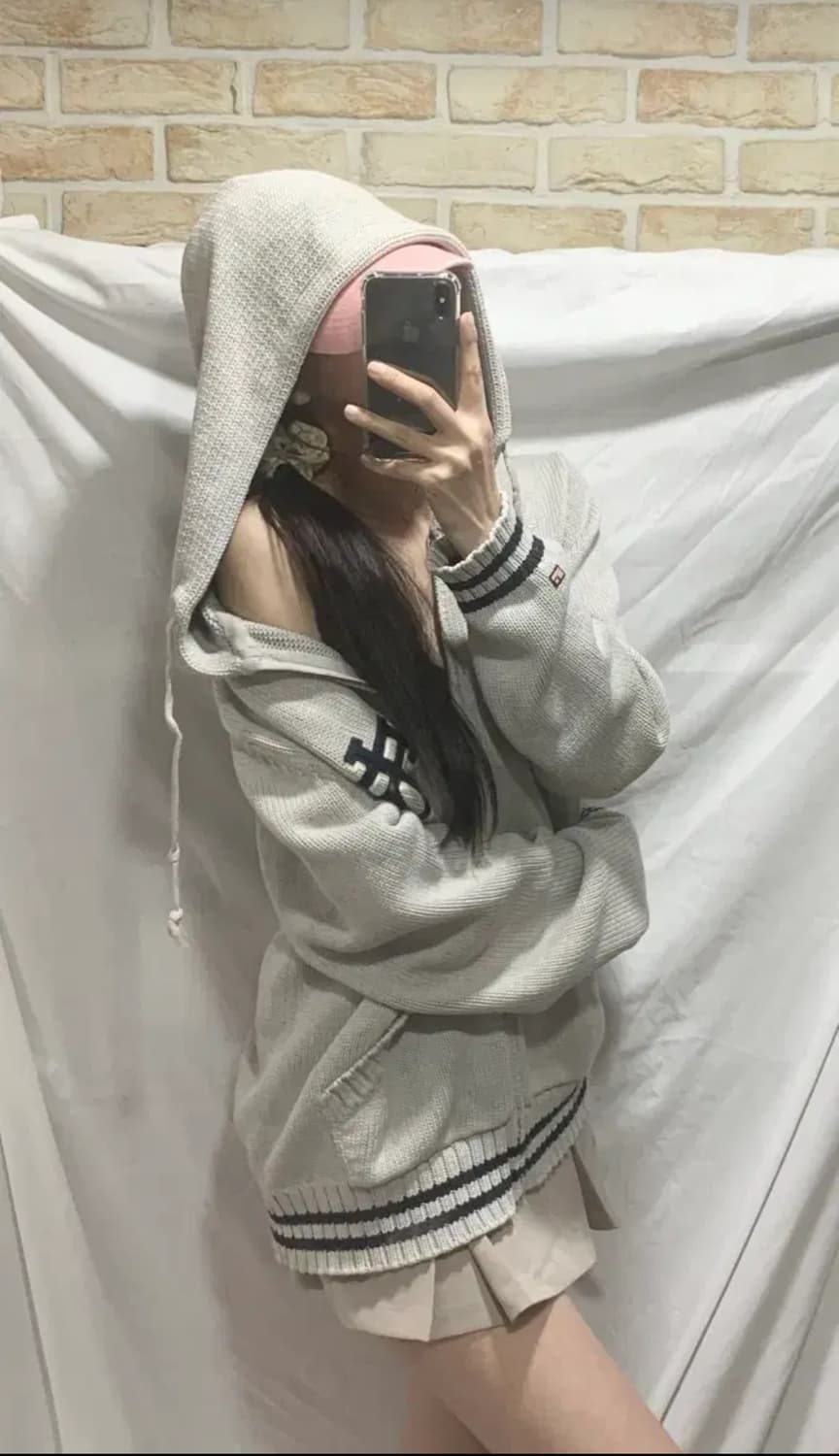 폴로 릴프로렌 니트후드집업, 그레이 상품이미지3