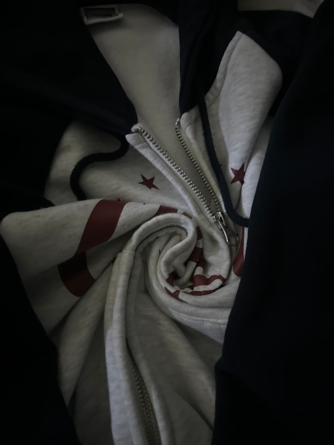 코드그라피 배색 후드집업 상품이미지5