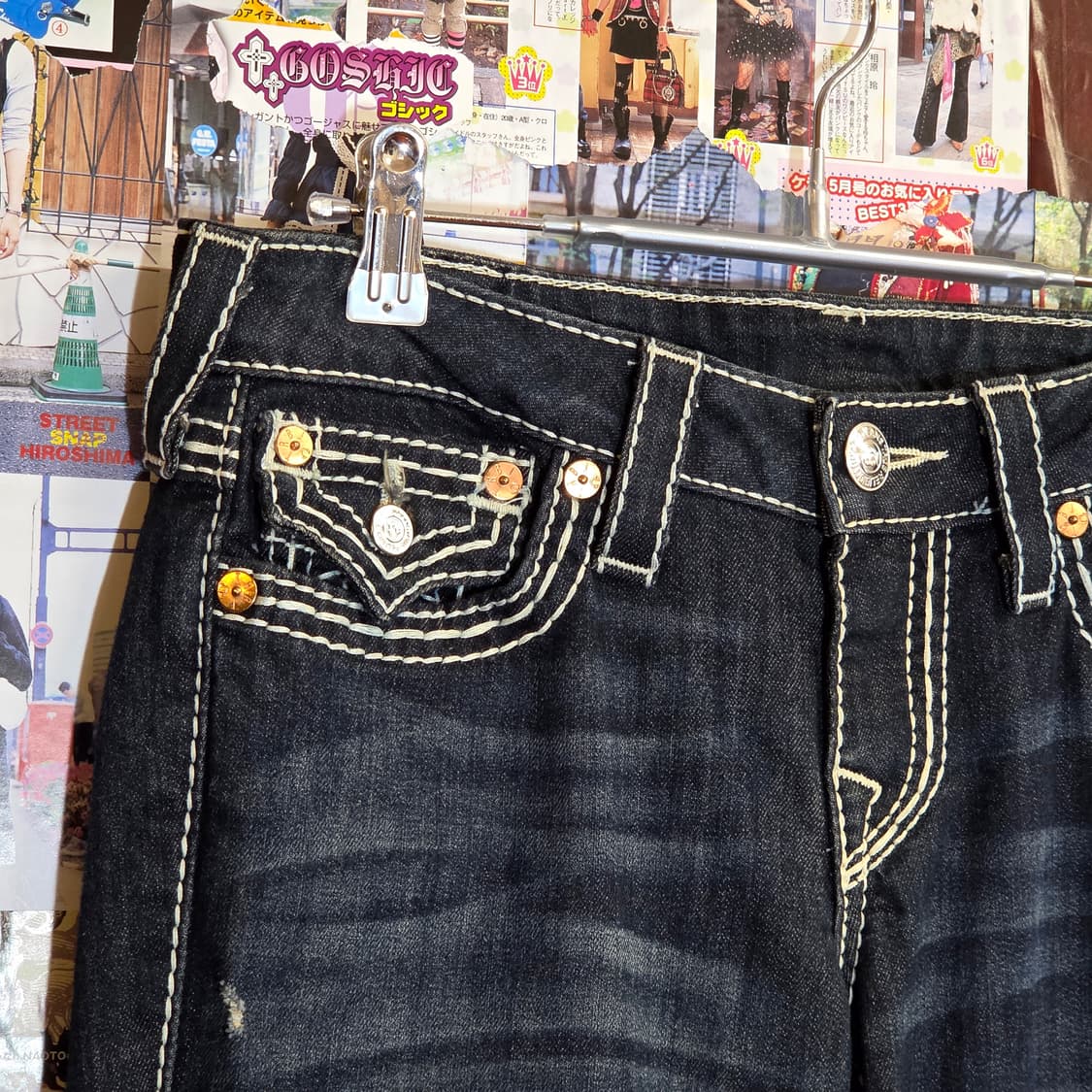 트루릴리전 USA 진청 부츠컷 데님팬츠 상품이미지6