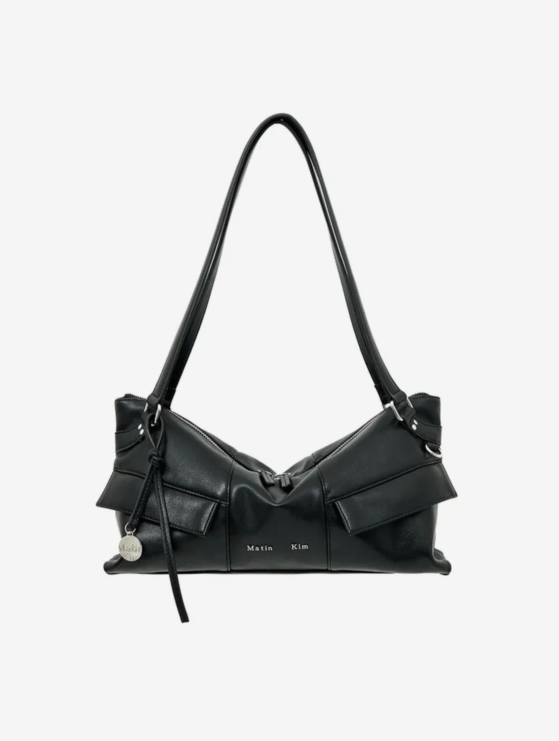 (택O) 마뗑킴 와이드 네모 숄더백 (블랙) 상품이미지1
