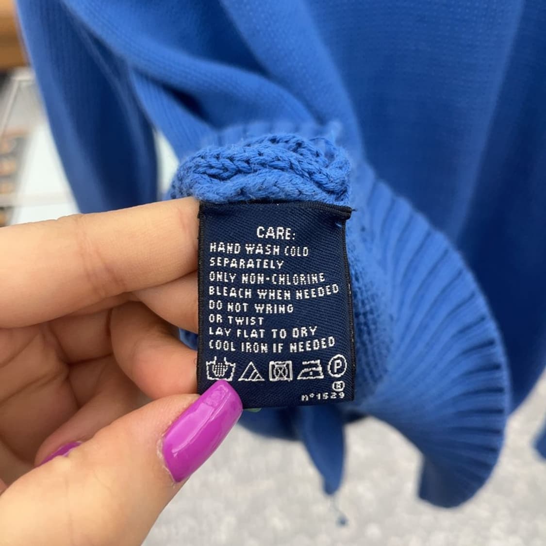 폴로 랄프로렌 스포츠 레트로 비비드블루 니트 가디건 XL C06884 상품이미지6