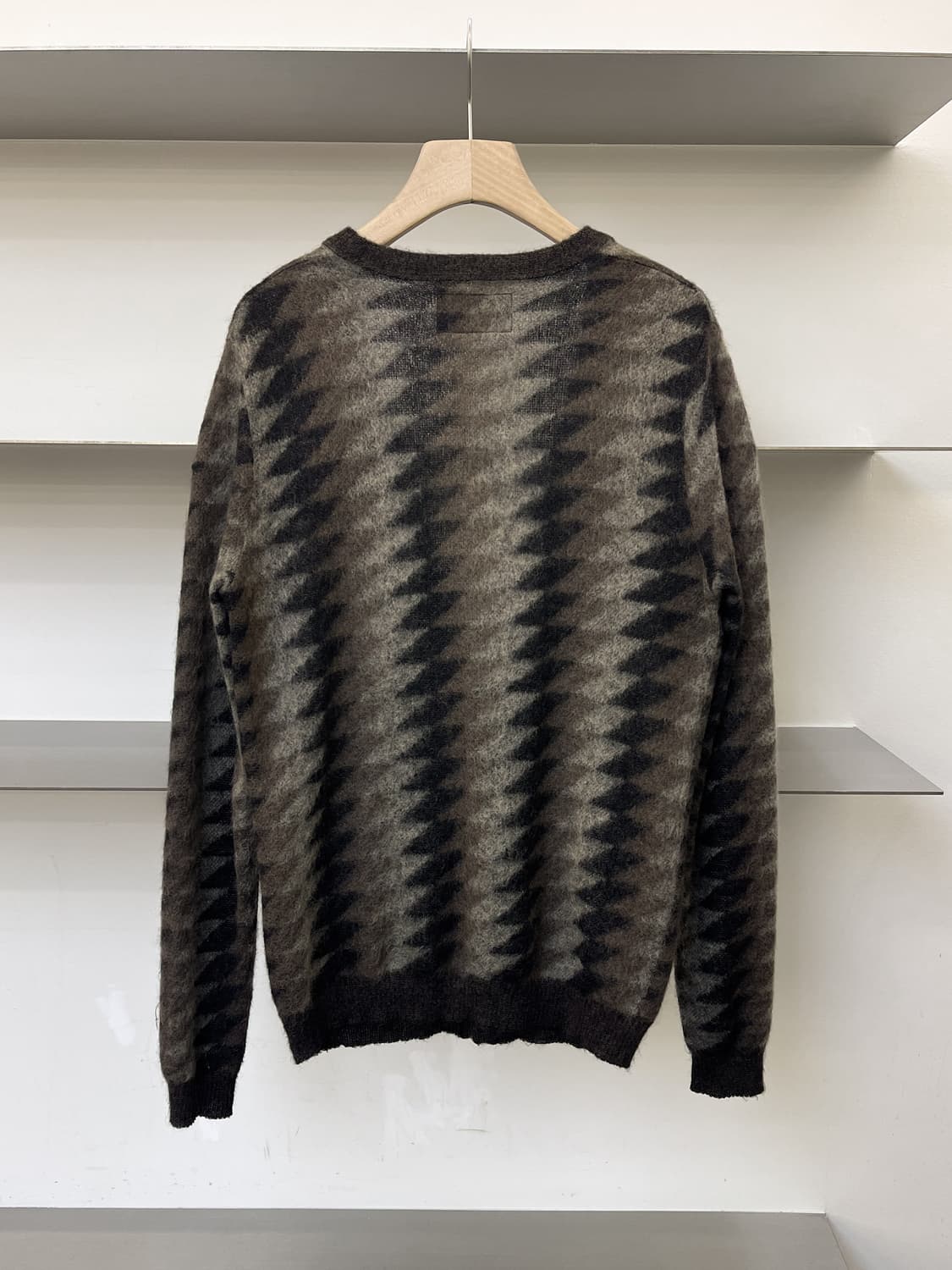 와코마리아 12aw 다이아몬드 모헤어 가디건 상품이미지4