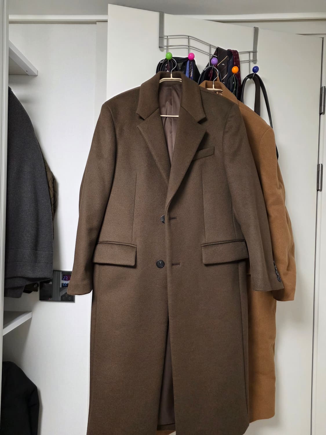 마마가리 뉴 컬렉션무드 싱글코트 캐시미어 브라운 상품이미지4