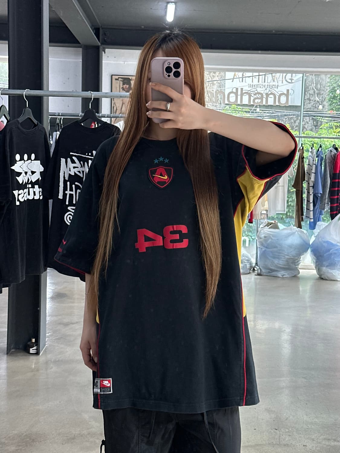 나이키 x 앰부쉬 반팔 져지탑 블랙 상품이미지1