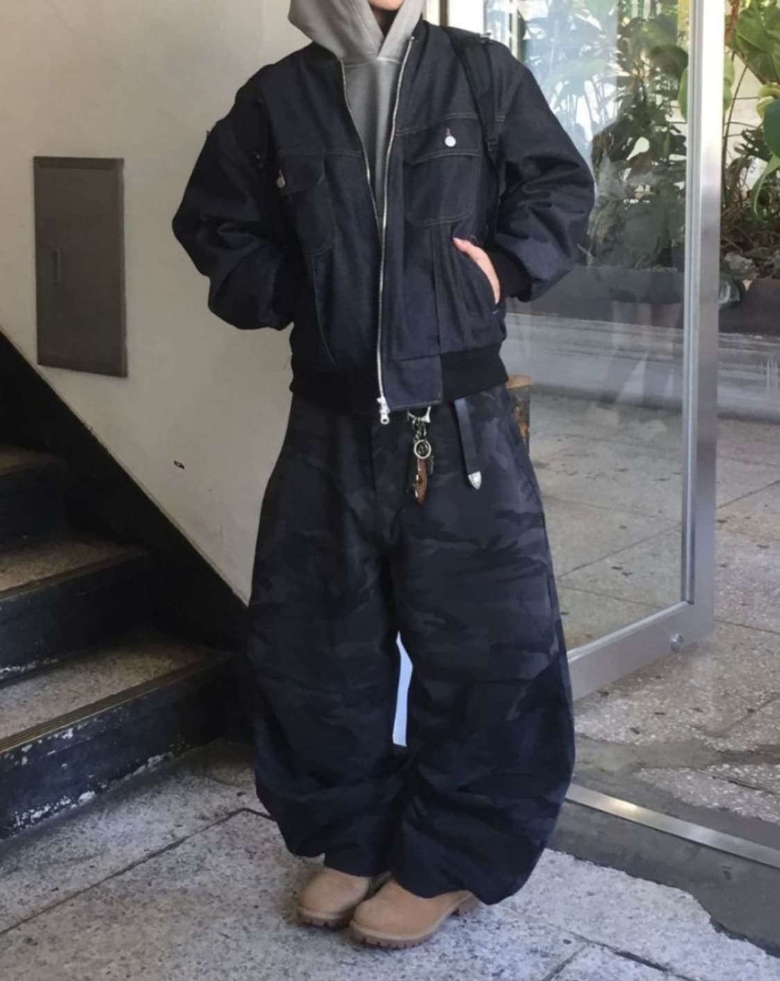 데님 자켓 패딩 L 상품이미지7