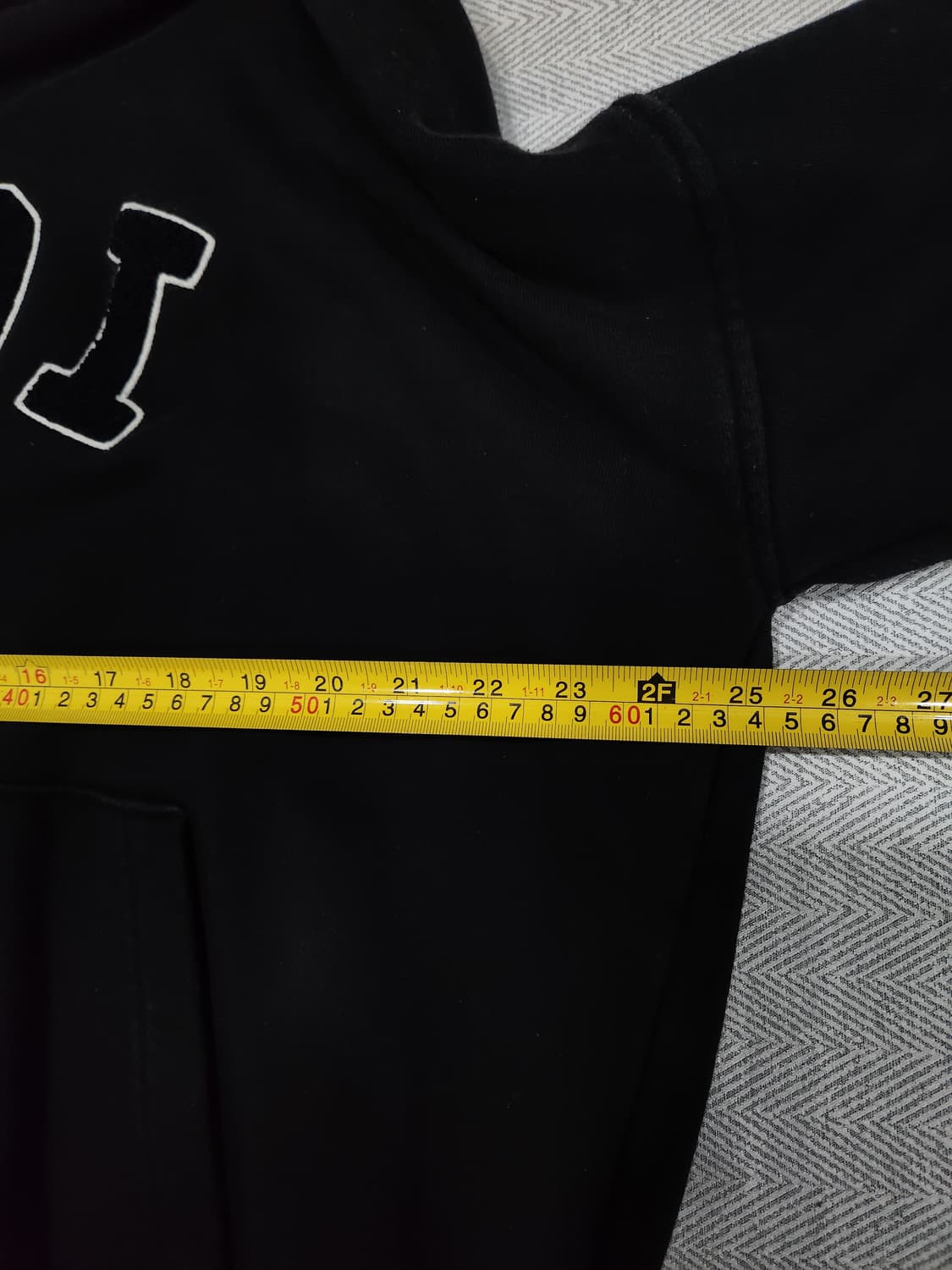 오아이오아이(OIOI) 시그니처 로고 블랙 후드티 남성 100사이즈 상품이미지8