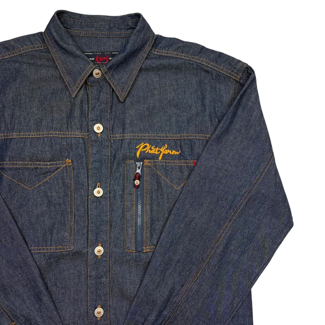 펫팜 올드스쿨 힙합 빈티지 데님 셔츠 XL 상품이미지2