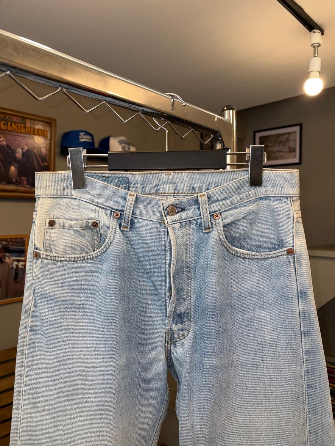 90’s Levi’s 501 USA denim hard washed 상품이미지5