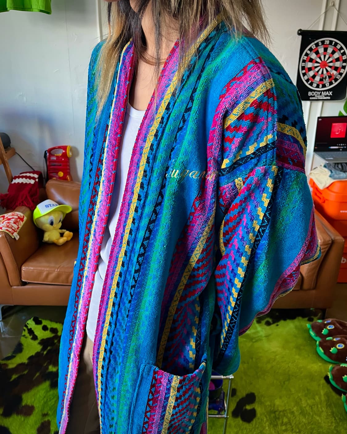 TEKA Japan Ethnic Pattern Smoking Robe 상품이미지3