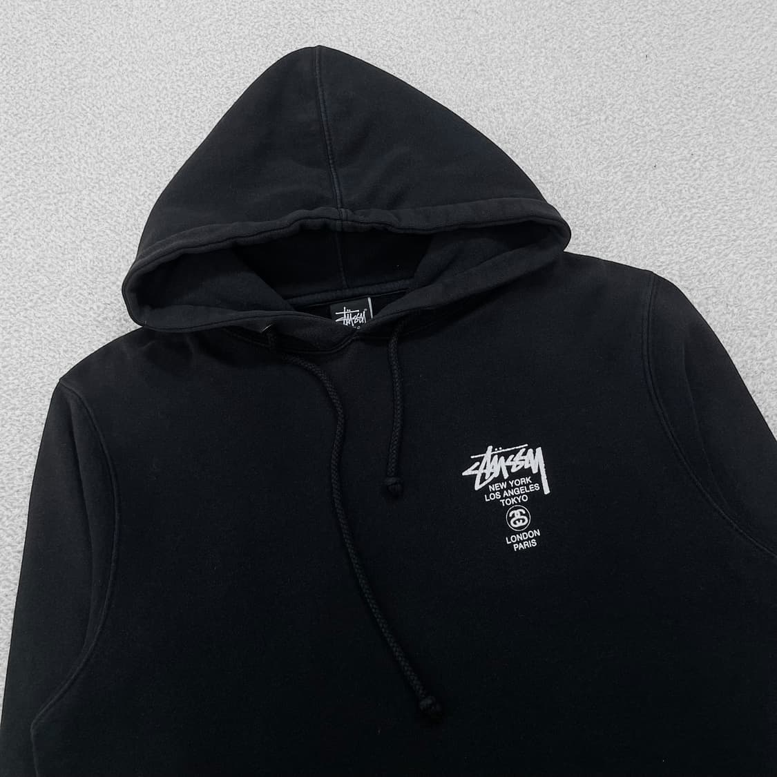 스투시 Stussy 월드투어 후드티 블랙 상품이미지4