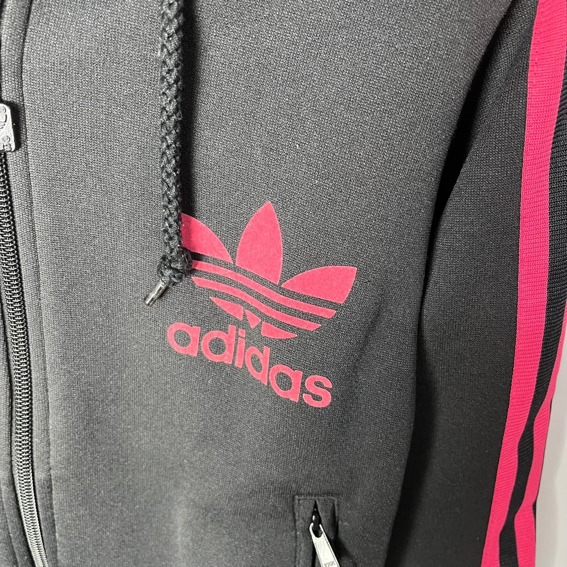 [Adidas] 아디다스 블랙,핑크 후드 져지 상품이미지4