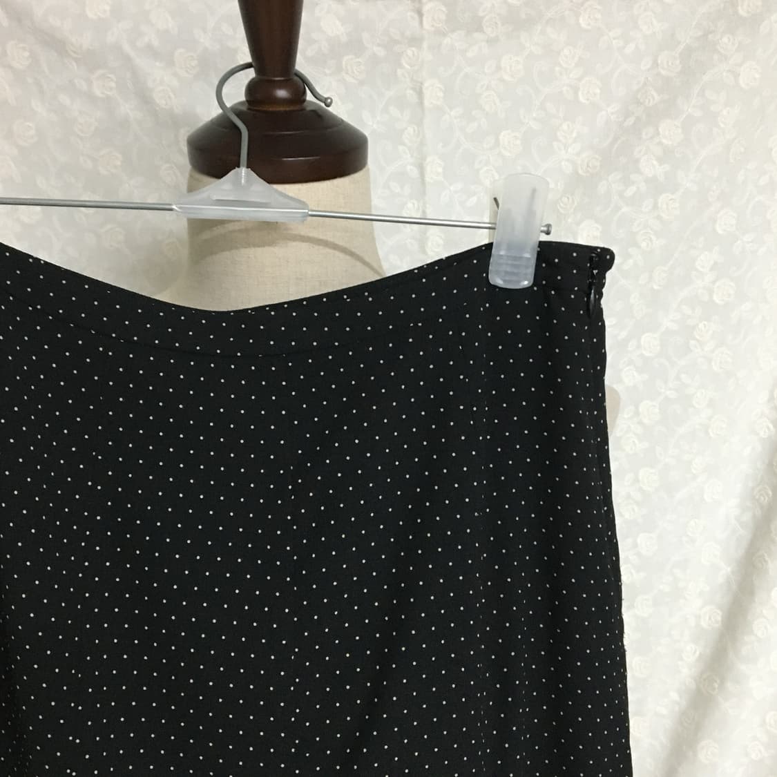 빈티지 블랙 도트 스커트 상품이미지3