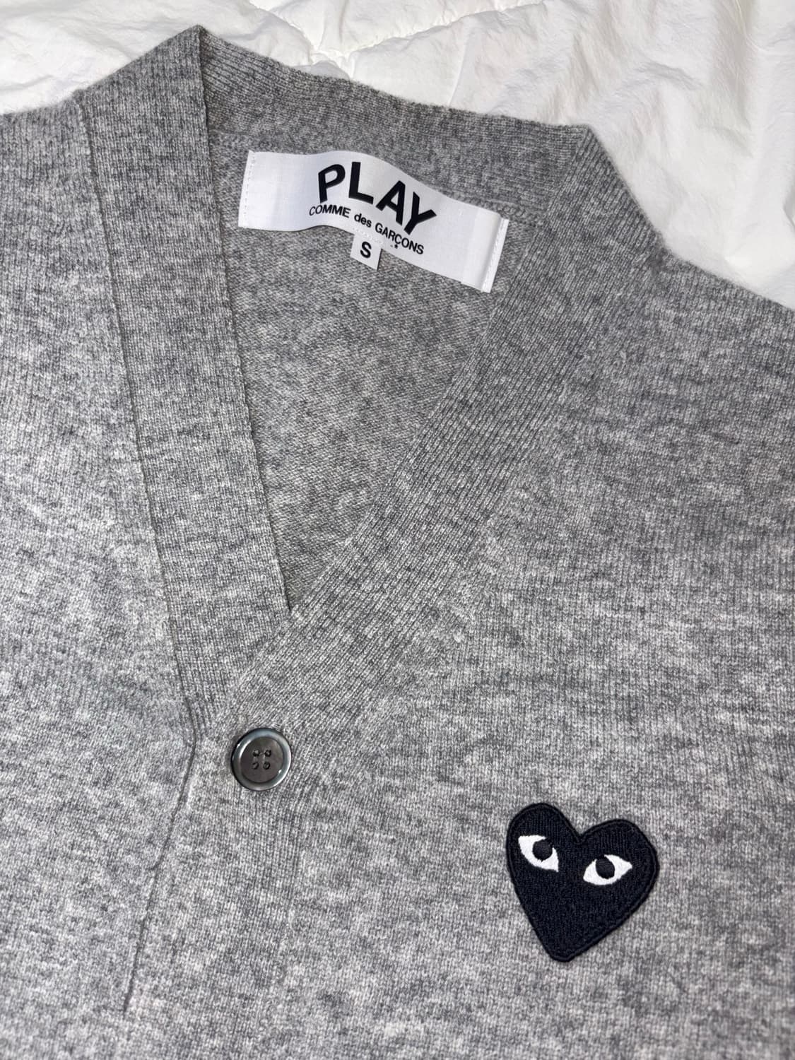 꼼데 가디건 그레이 S 상품이미지2