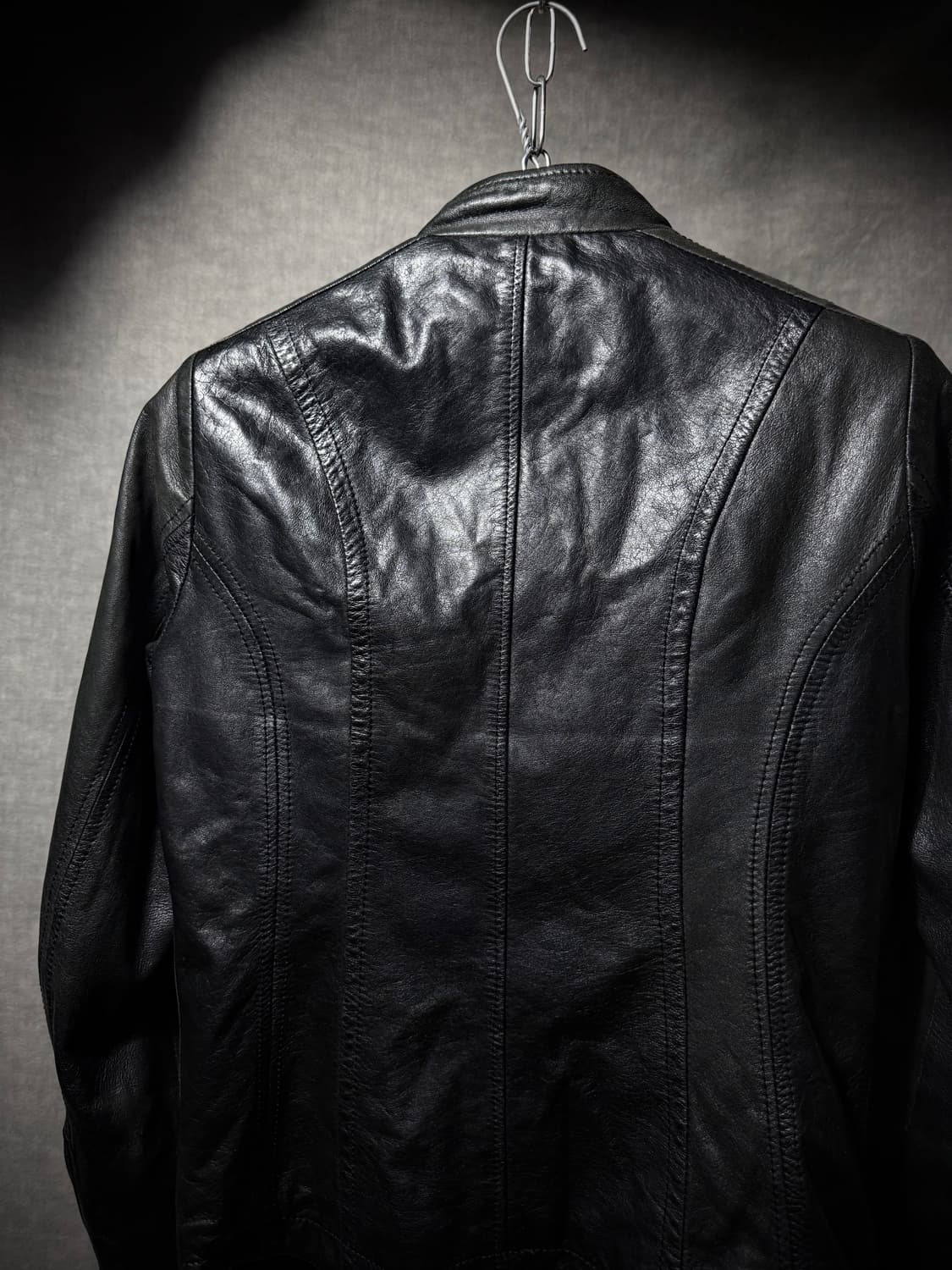 Galaabend riri Zip Leather Jacker 상품이미지7