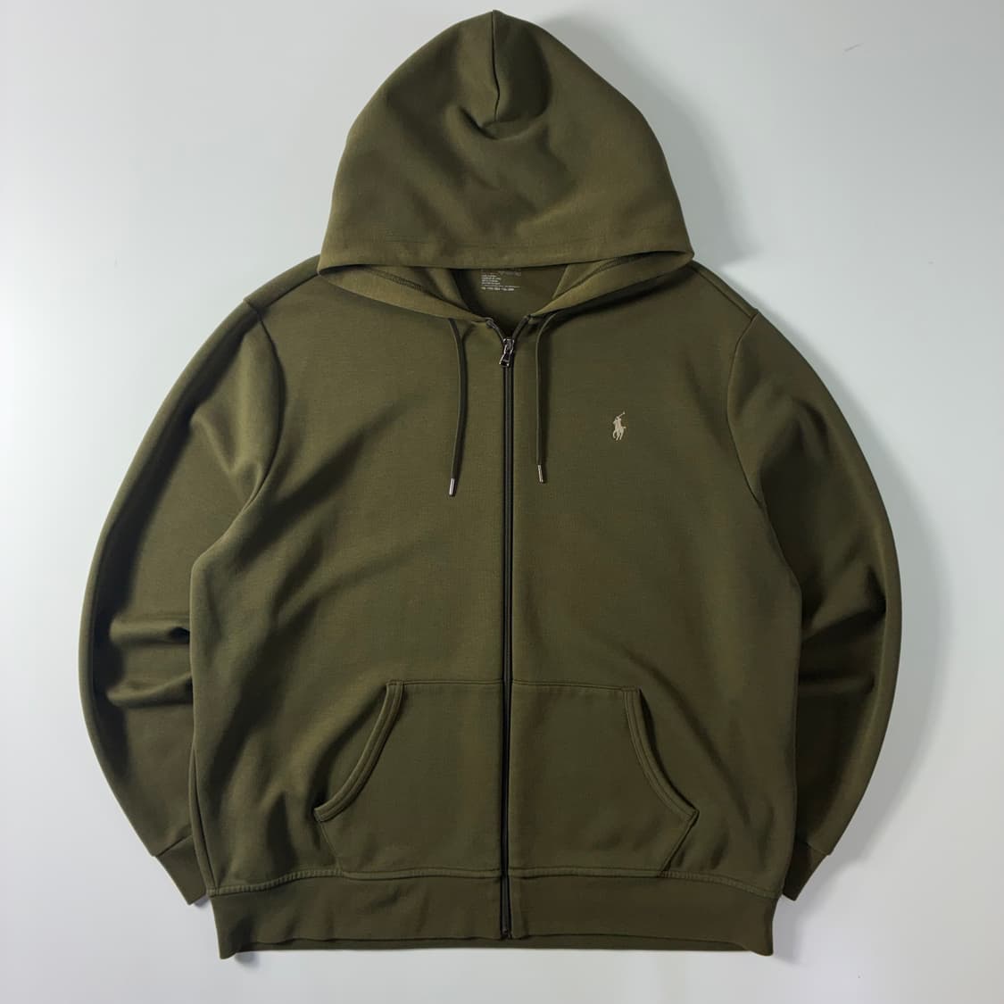 Polo  폴로 랄프로렌 자수 카키 후드집업  상품이미지2