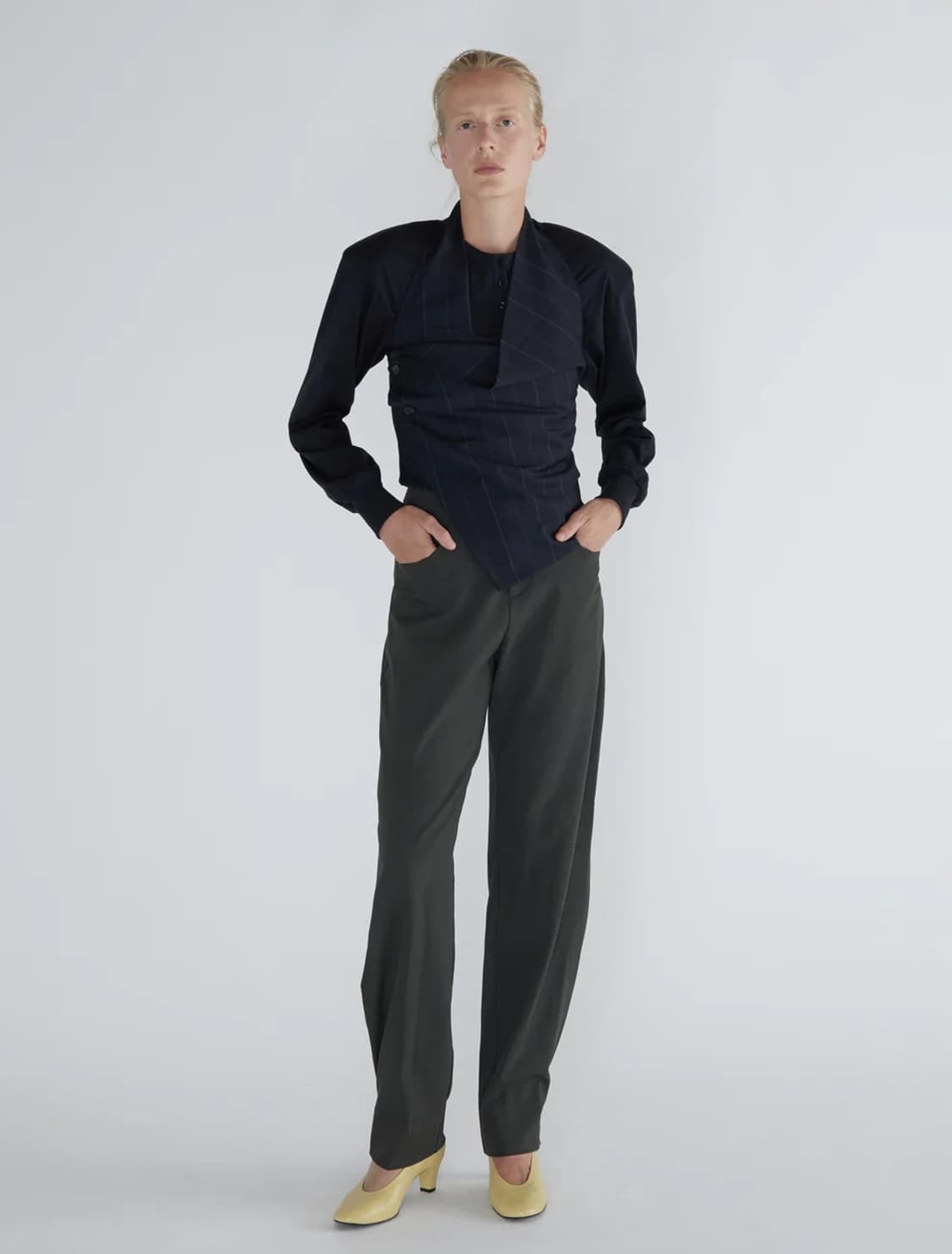 [S]팔로마울 Ryno 롱 슬리브리스 탑/블랙 상품이미지6