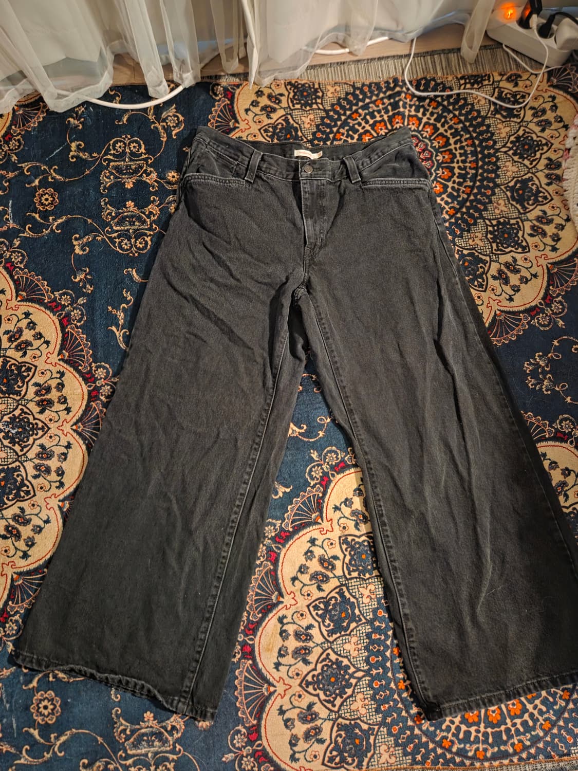 [트렌디] 리바이스 '94 배기 와이드 레그 데님 팬츠 (블랙/32사이즈 상품이미지1